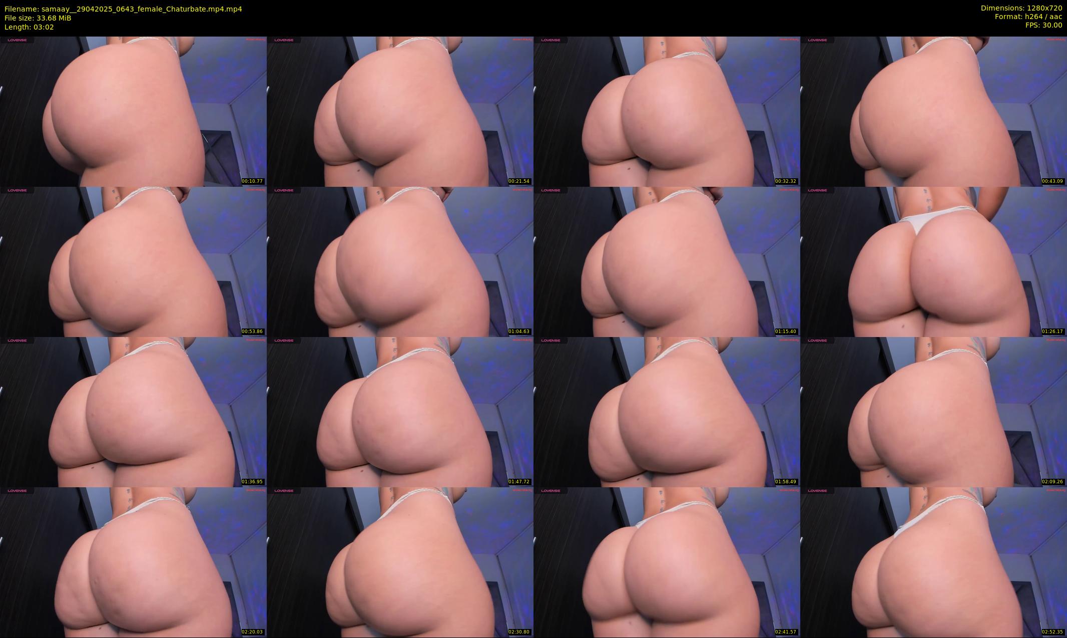 samaay_ — 4 minute Chaturbate female cam show recording, 720p, Apr 29, 2025