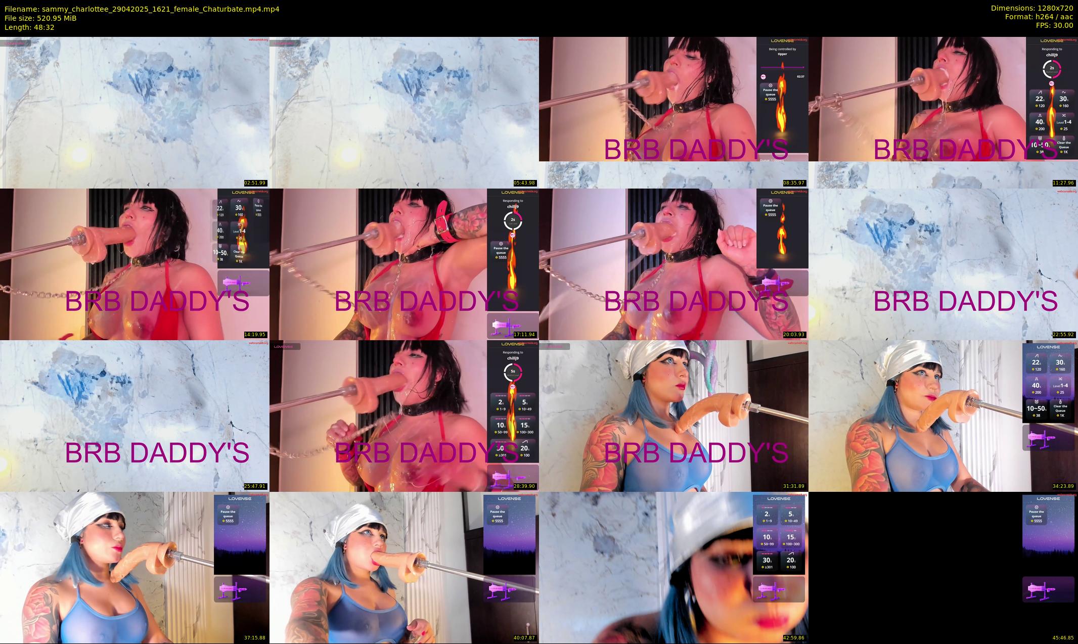 sammy_charlottee — 49 minute Chaturbate female cam show recording, 720p, Apr 29, 2025