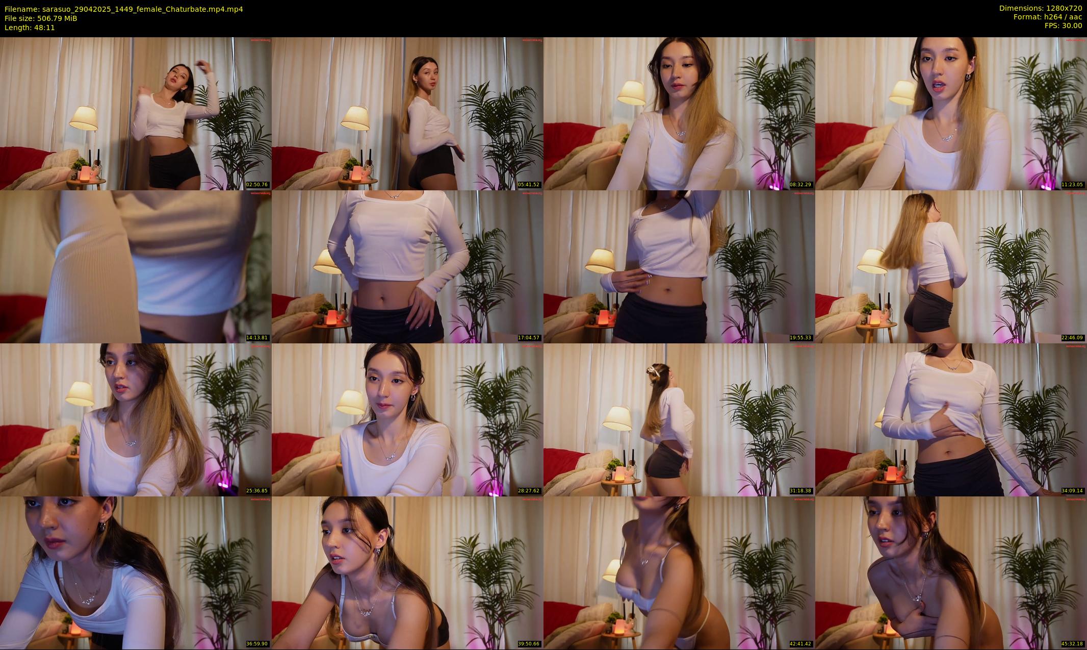 sarasuo — 49 minute Chaturbate female cam show recording, 720p, Apr 29, 2025