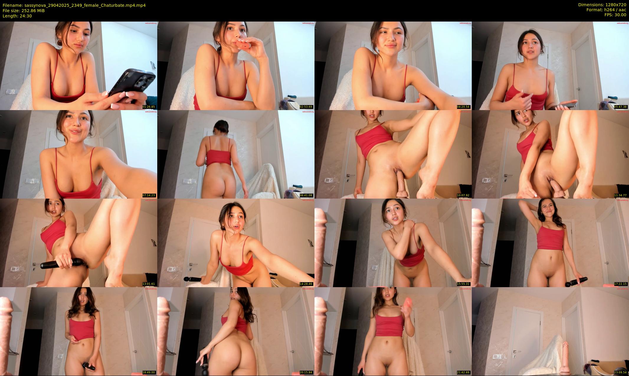 sassynova — 25 minute Chaturbate female cam show recording, 720p, Apr 29, 2025