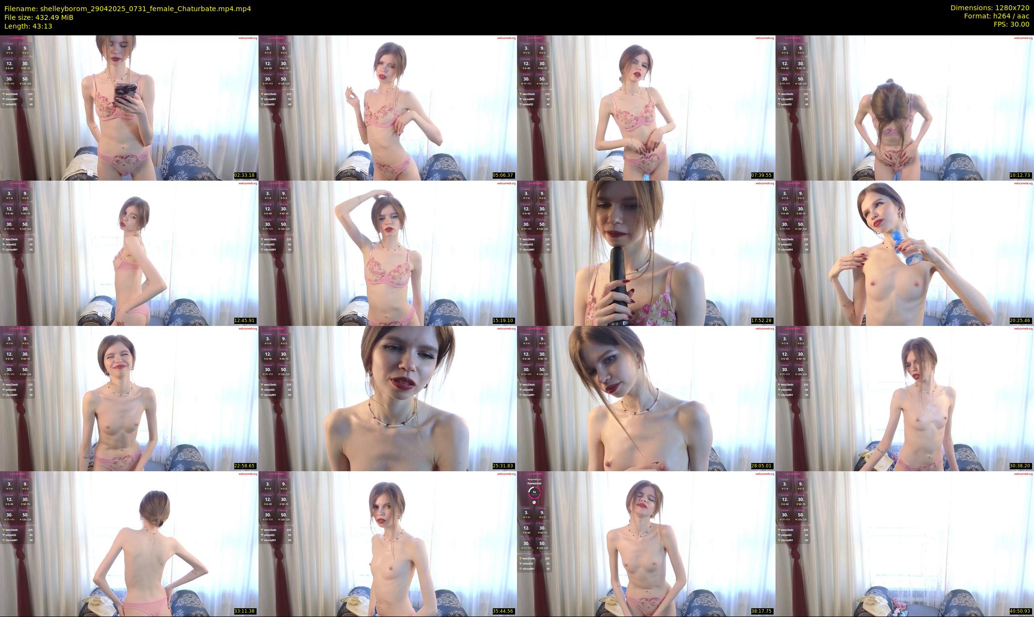 shelleyborom — 44 minute Chaturbate female cam show recording, 720p, Apr 29, 2025