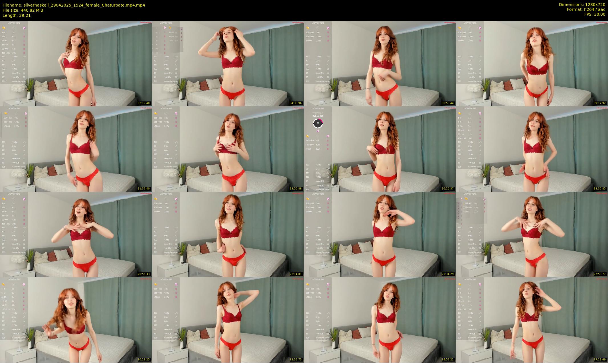 silverhaskell — 40 minute Chaturbate female cam show recording, 720p, Apr 29, 2025