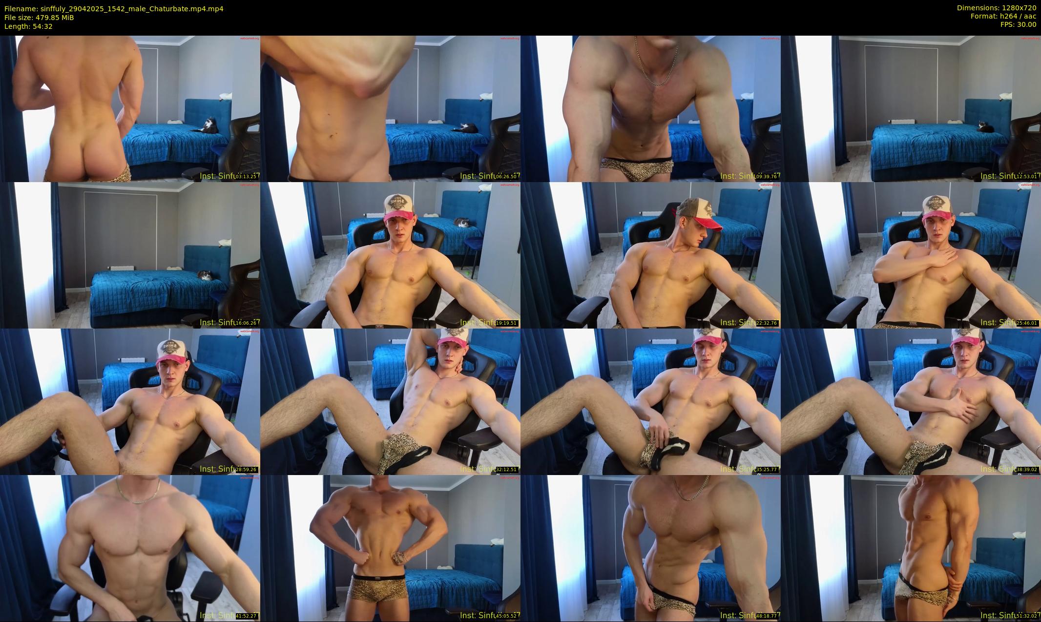 sinffuly — 55 minute Chaturbate male cam show recording, 720p, Apr 29, 2025