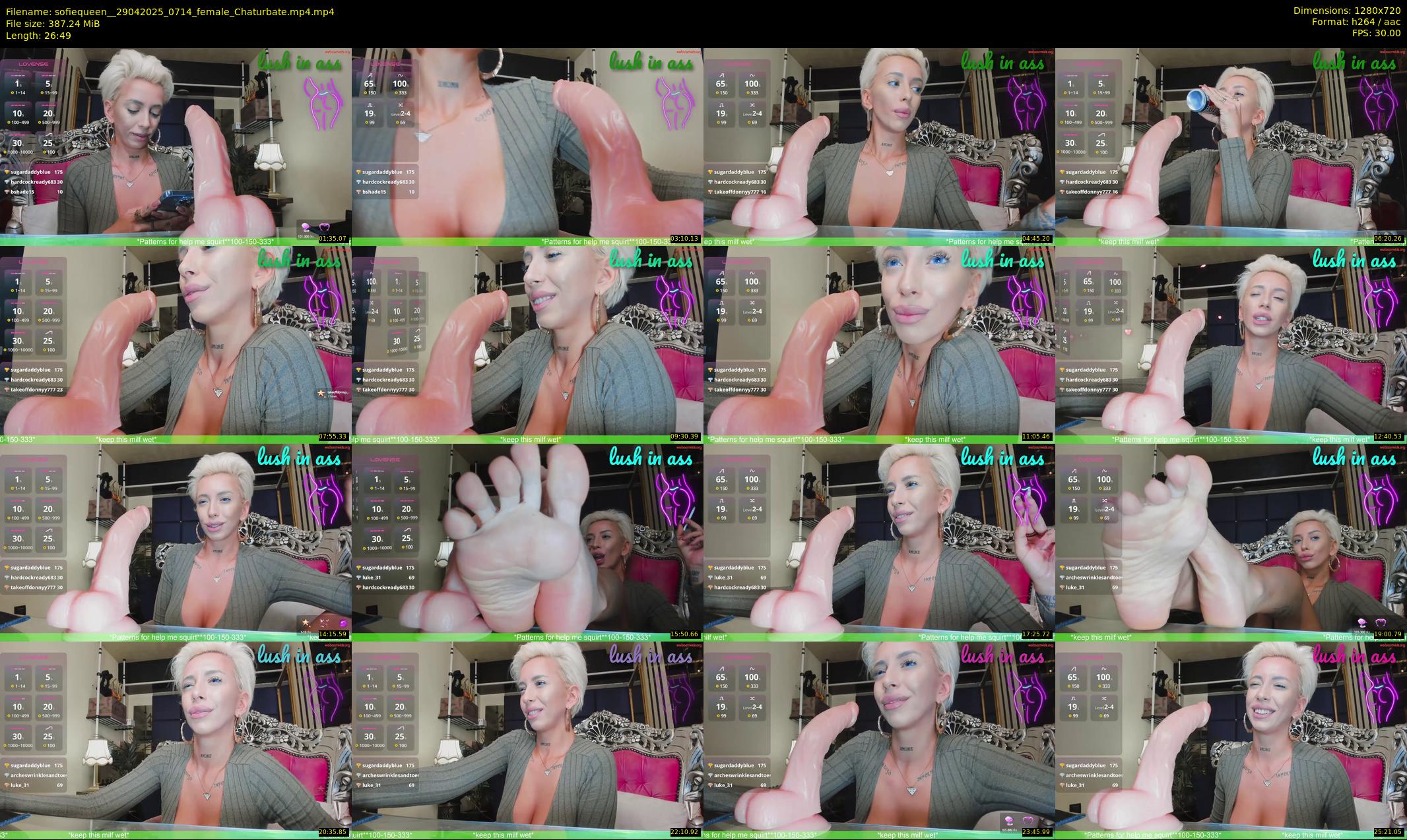 sofiequeen_ — 27 minute Chaturbate female cam show recording, 720p, Apr 29, 2025