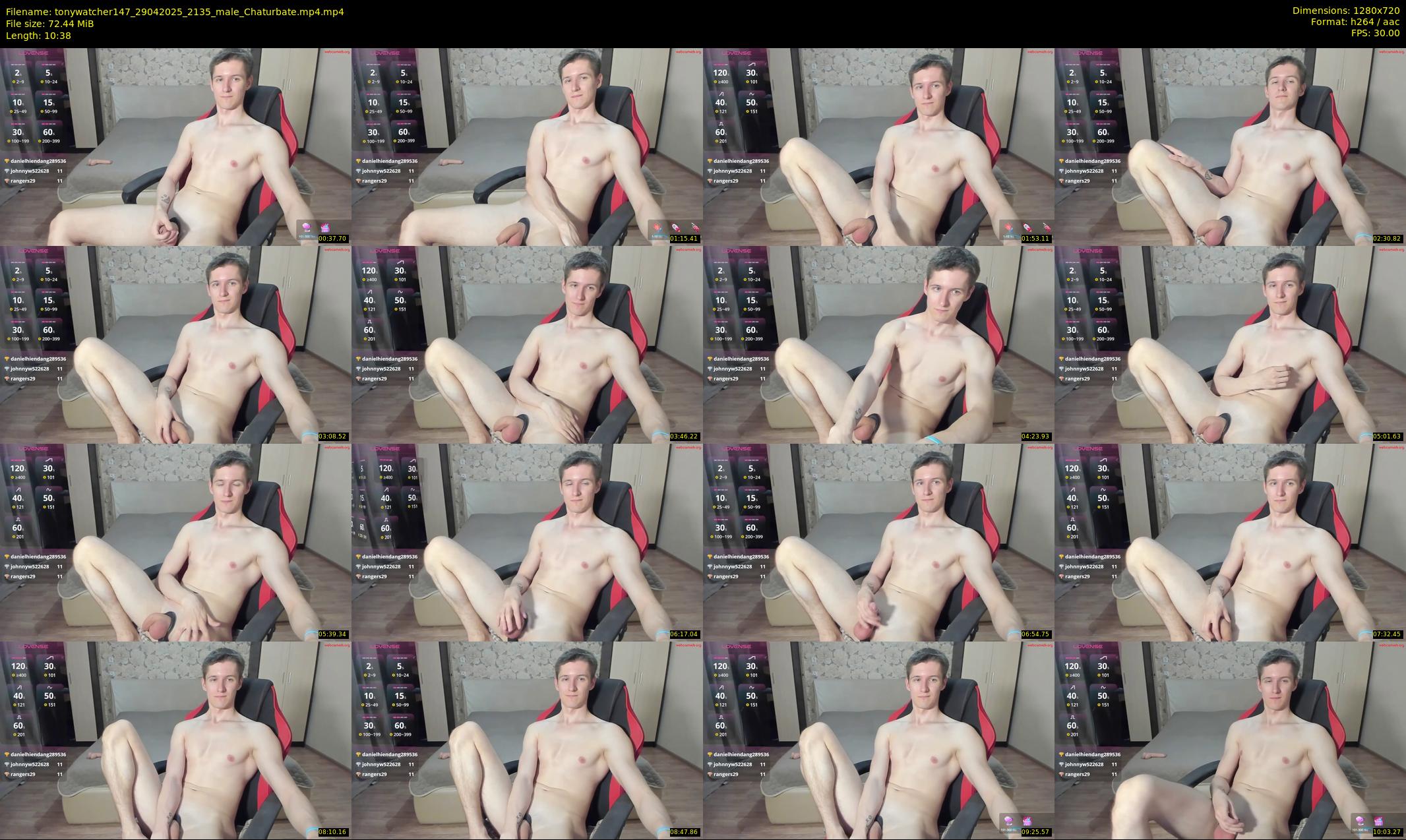 tonywatcher147 — 11 minute Chaturbate male cam show recording, 720p, Apr 29, 2025