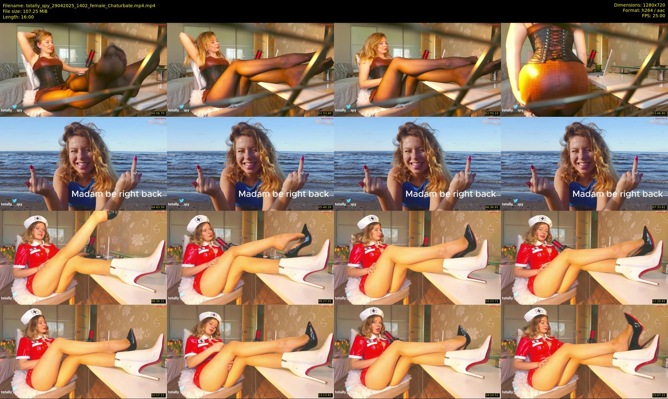 totally_spy — 16 minute Chaturbate female cam show recording, 720p, Apr 29, 2025