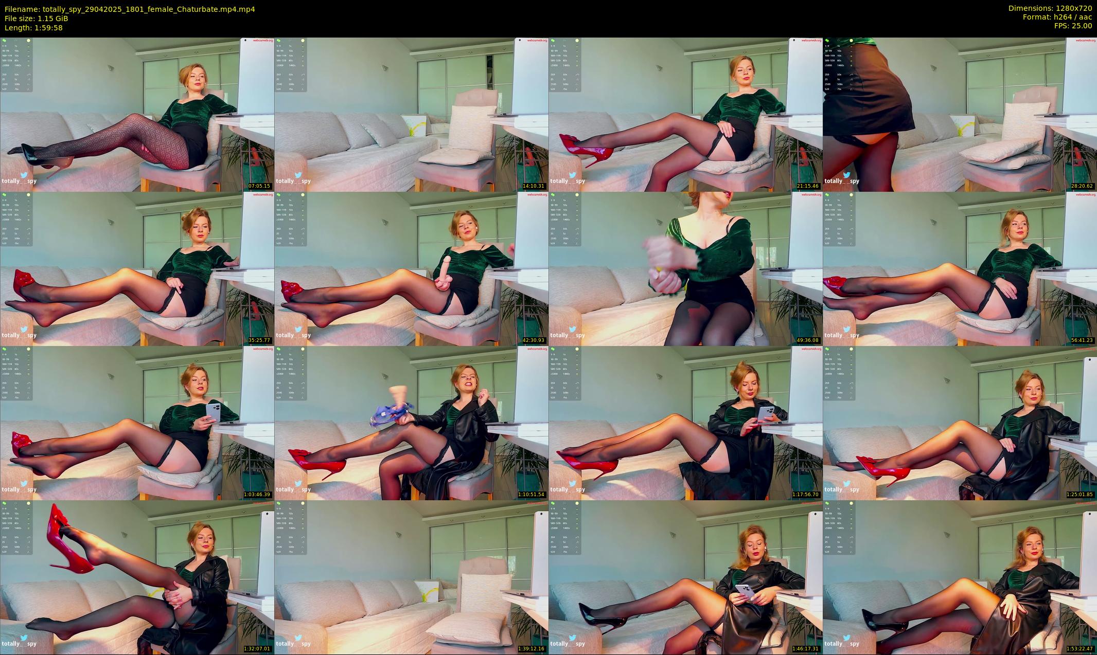 totally_spy — 120 minute Chaturbate female cam show recording, 720p, Apr 29, 2025