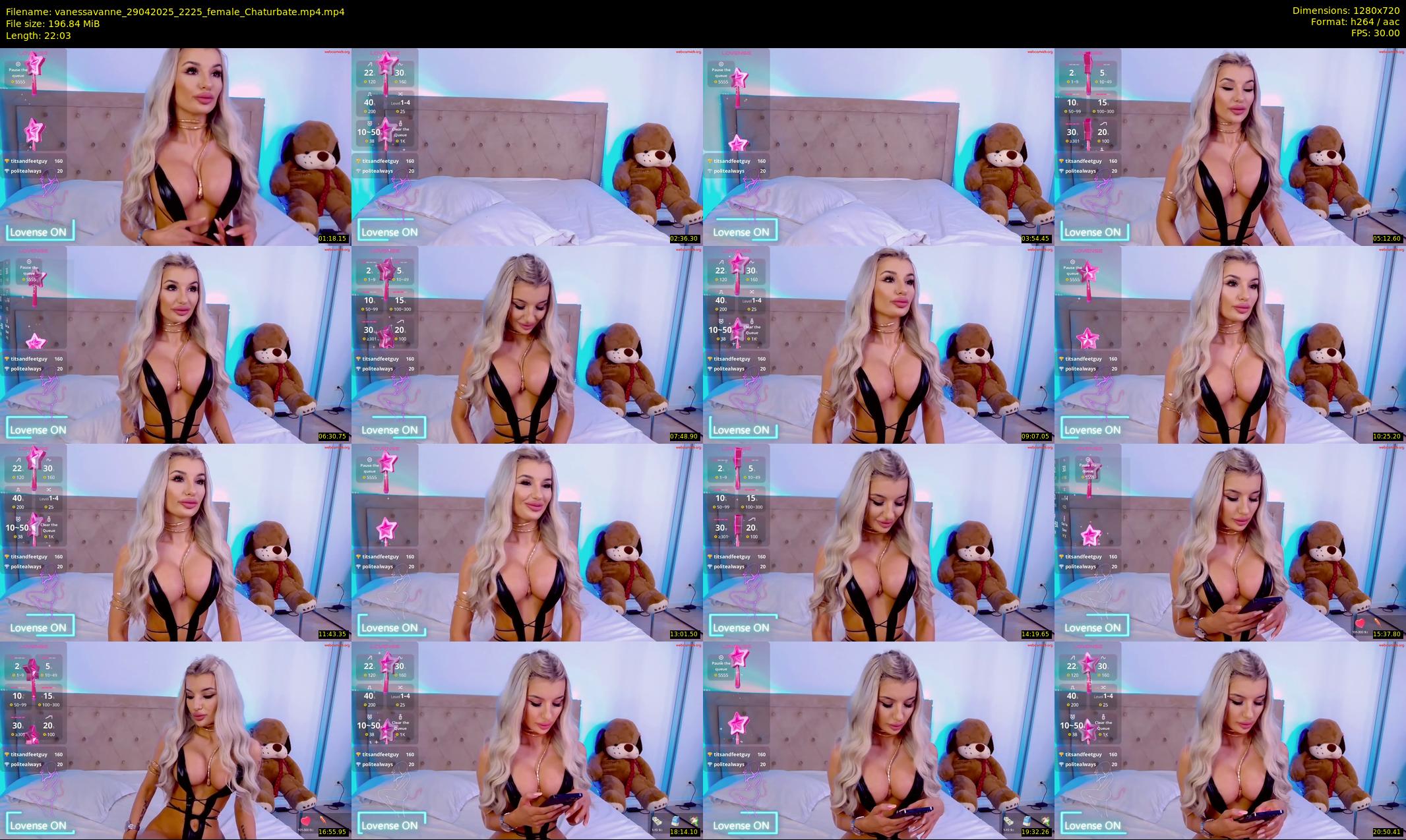 vanessavanne — 23 minute Chaturbate female cam show recording, 720p, Apr 29, 2025