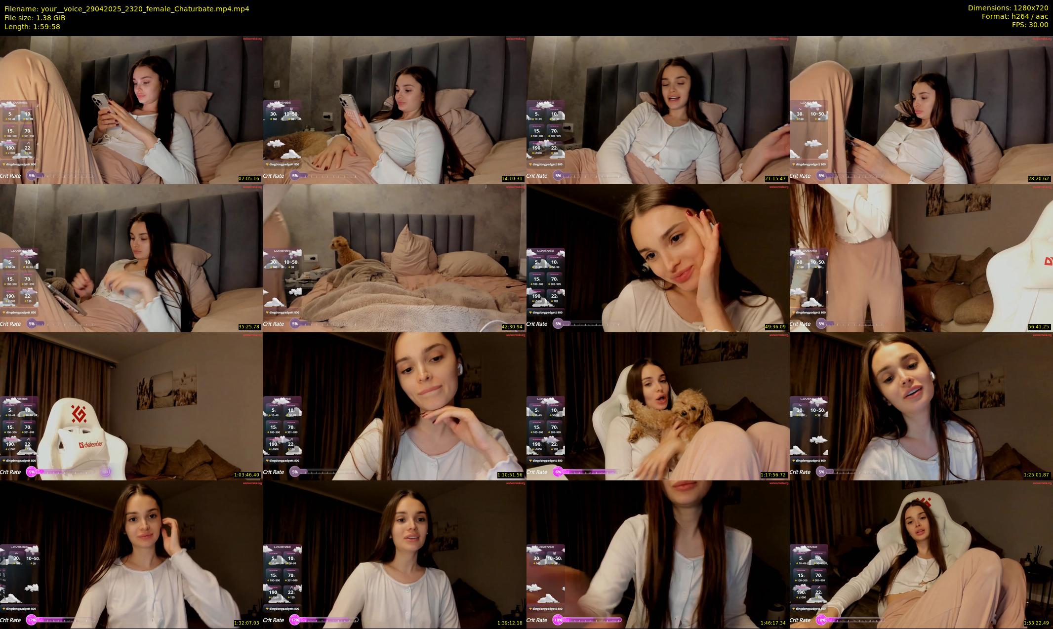 your__voice — 120 minute Chaturbate female cam show recording, 720p, Apr 29, 2025