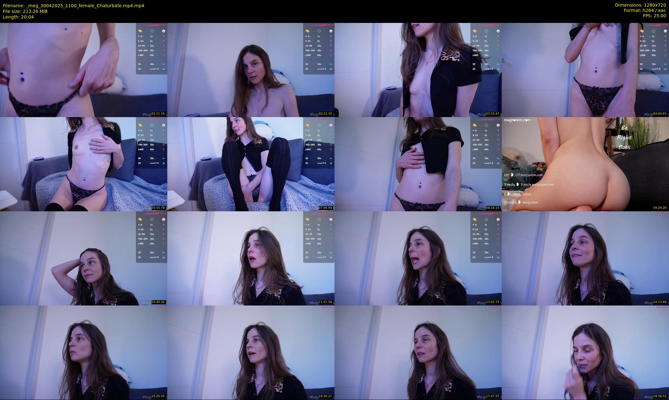 _meg — 21 minute Chaturbate female cam show recording, 720p, Apr 30, 2025