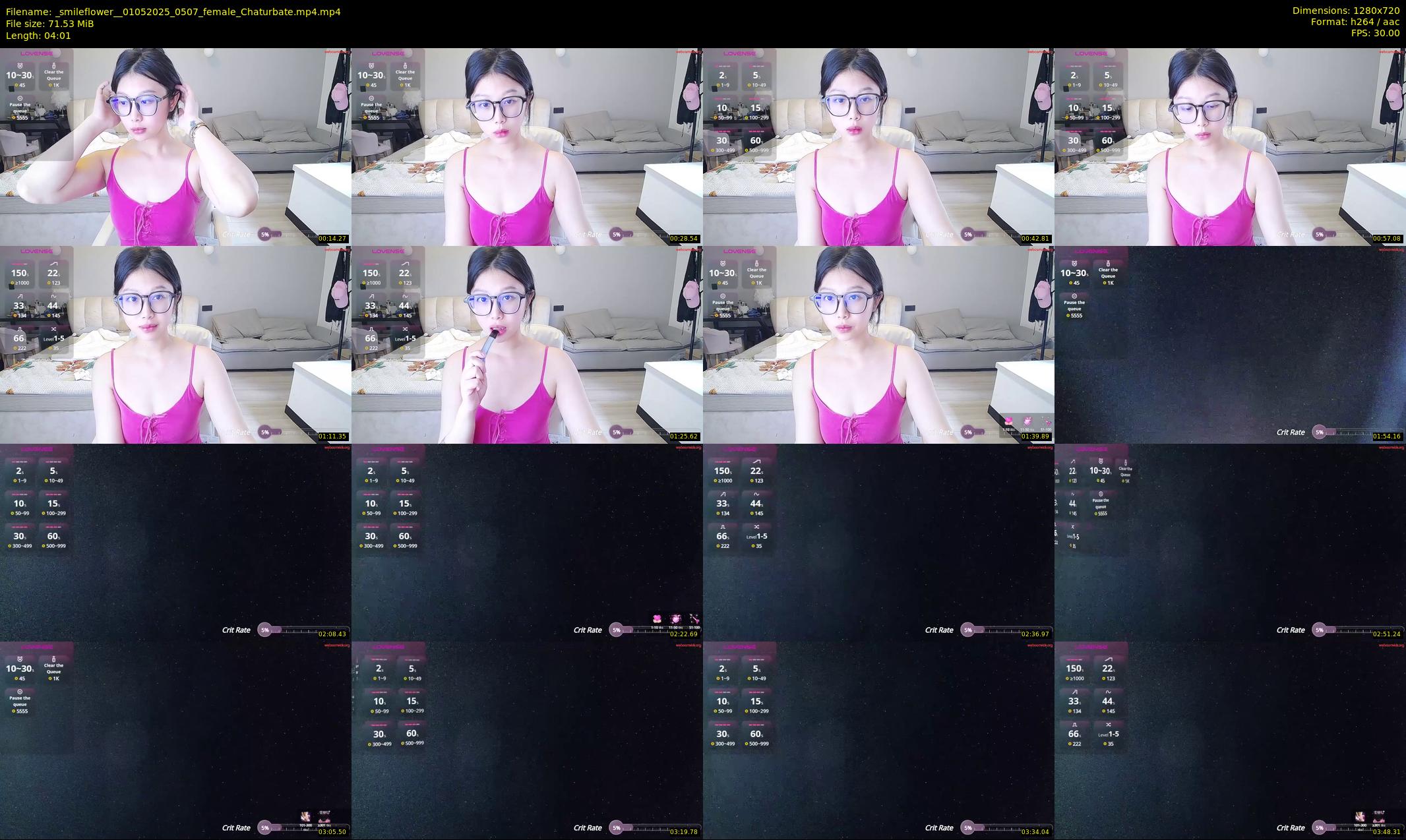 _smileflower_ — 5 minute Chaturbate female cam show recording, 720p, May 1, 2025