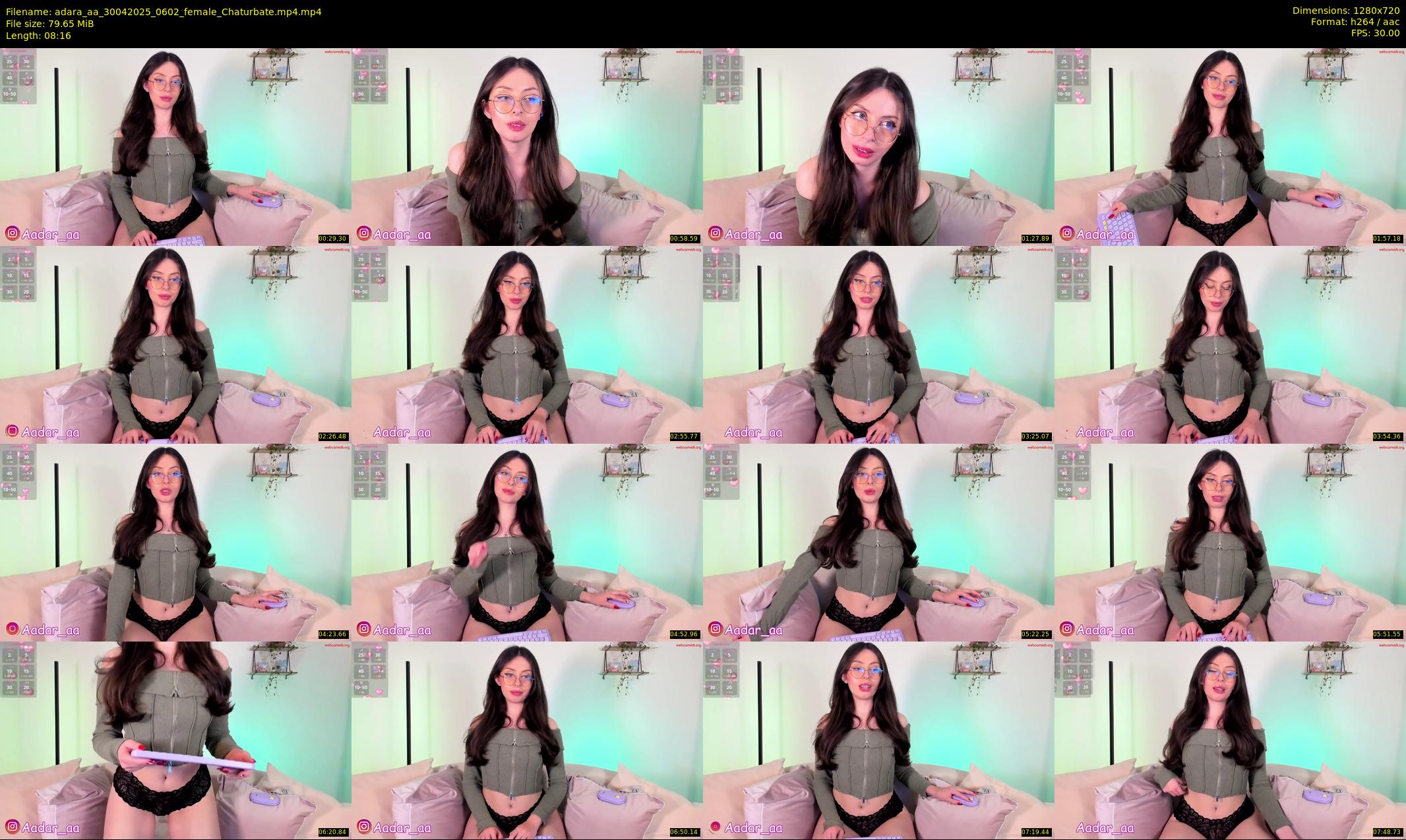 adara_aa — 9 minute Chaturbate female cam show recording, 720p, Apr 30, 2025