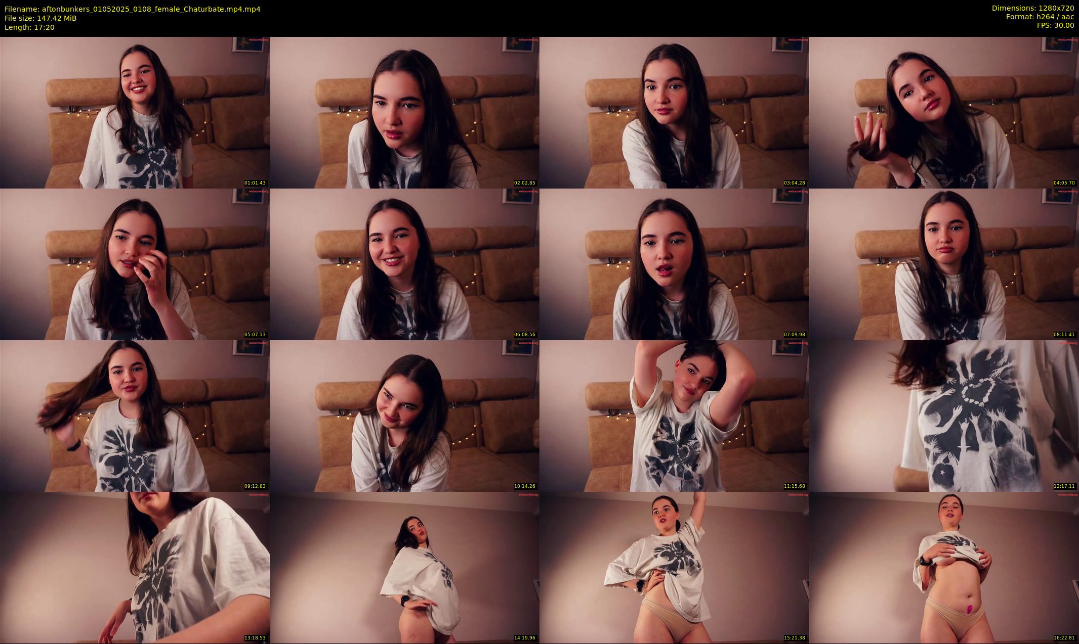 aftonbunkers — 18 minute Chaturbate female cam show recording, 720p, May 1, 2025
