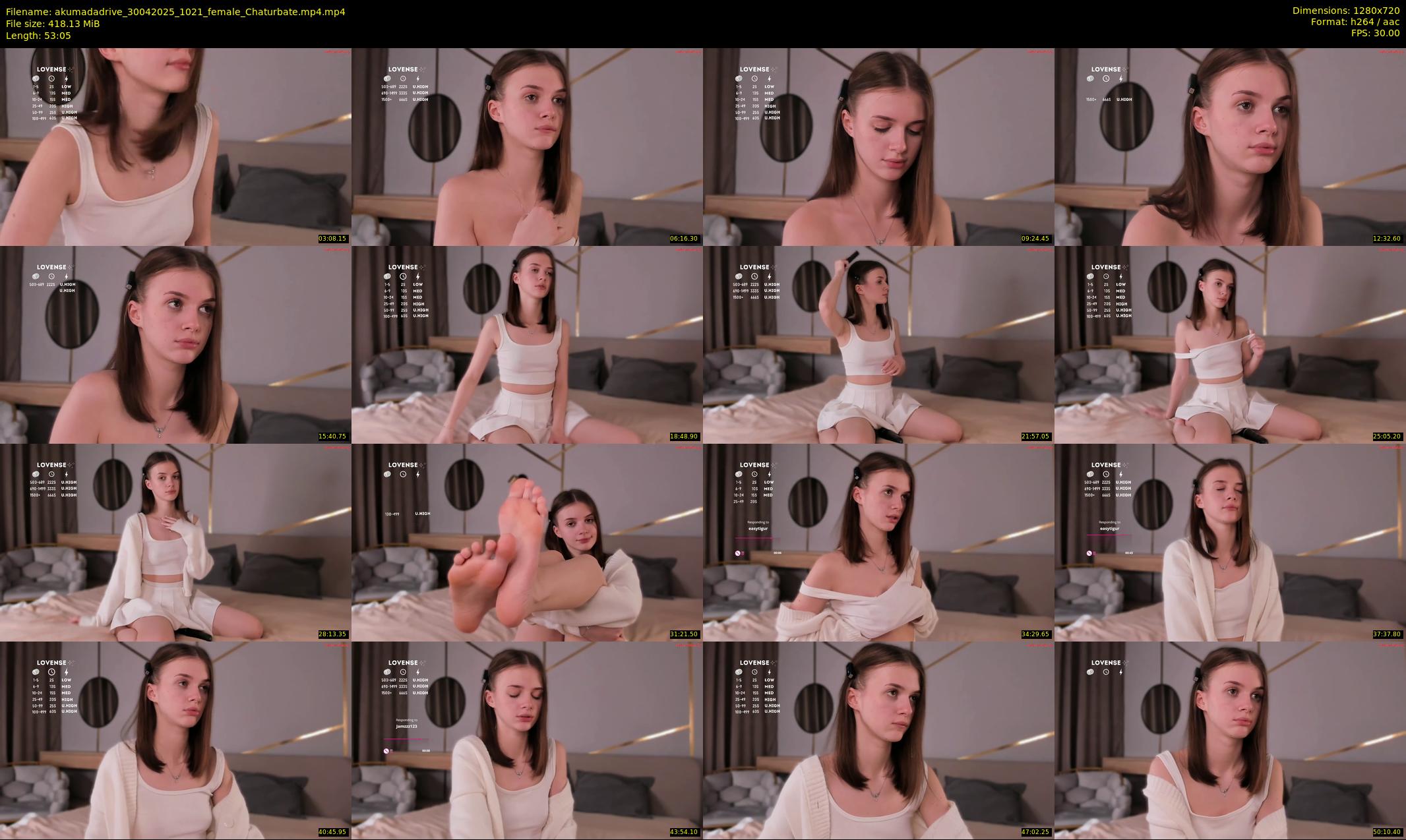 akumadadrive — 54 minute Chaturbate female cam show recording, 720p, Apr 30, 2025