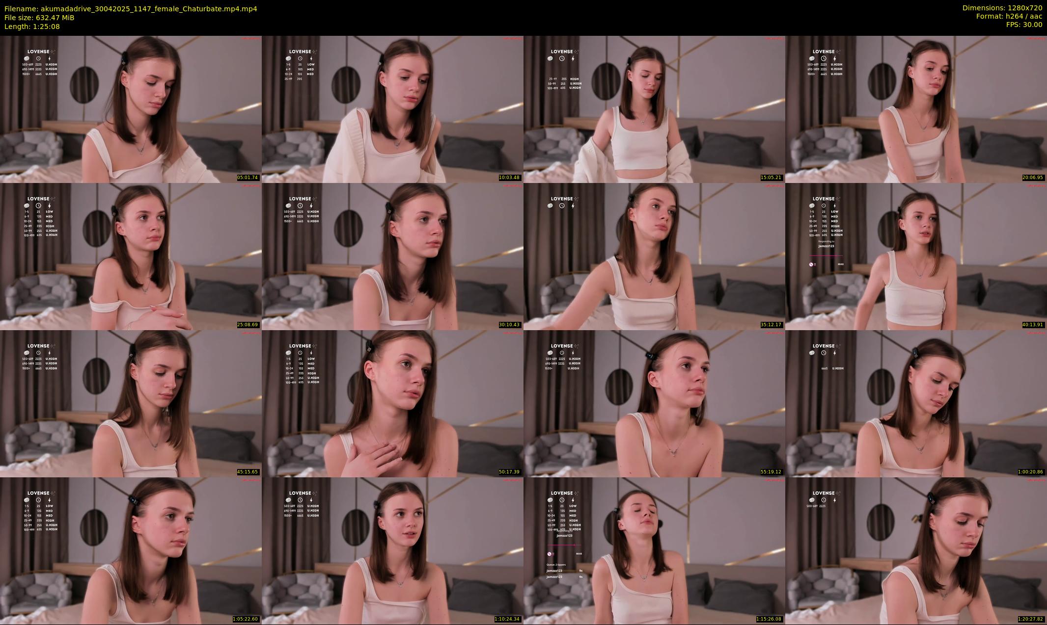 akumadadrive — 86 minute Chaturbate female cam show recording, 720p, Apr 30, 2025