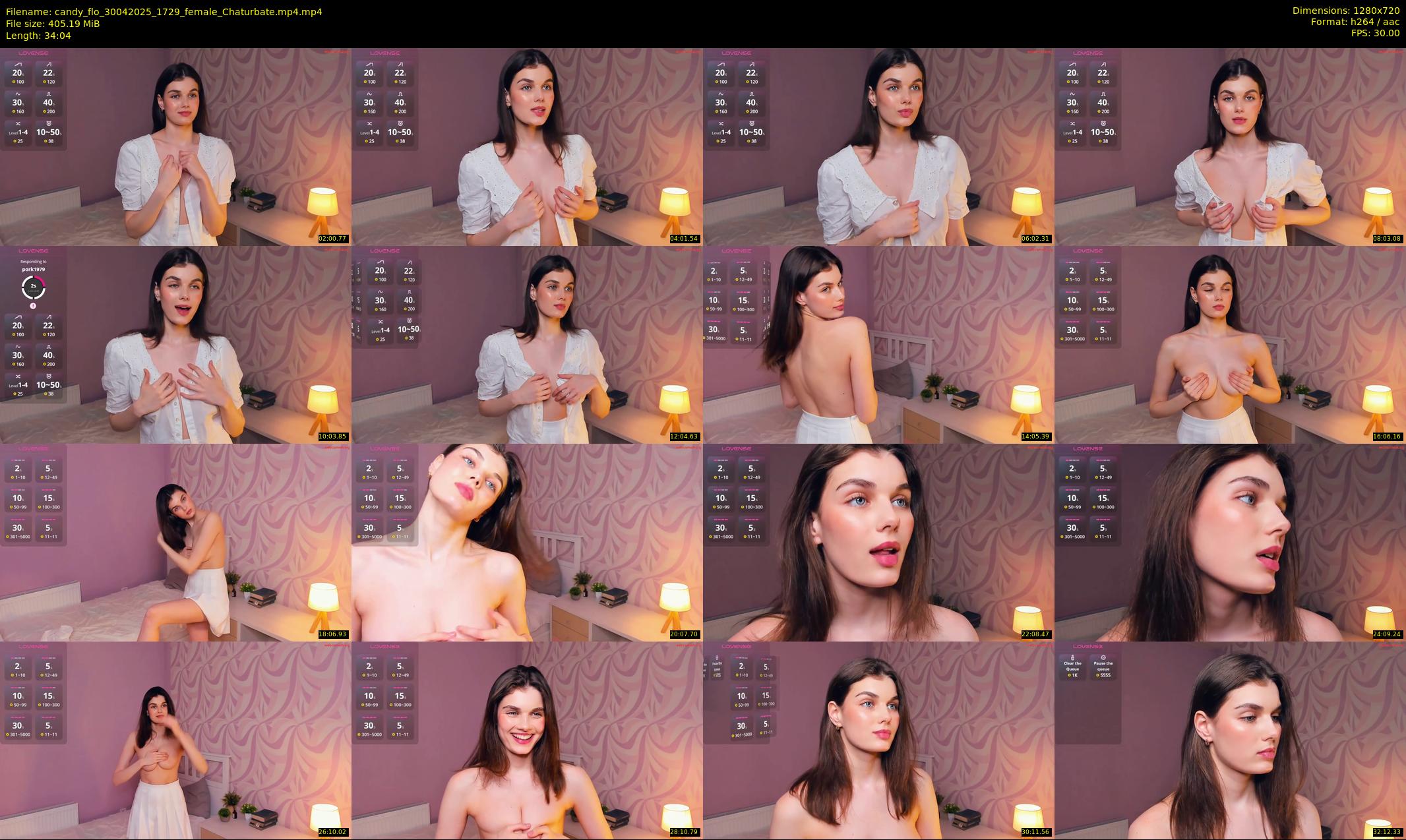 candy_flo — 35 minute Chaturbate female cam show recording, 720p, Apr 30, 2025