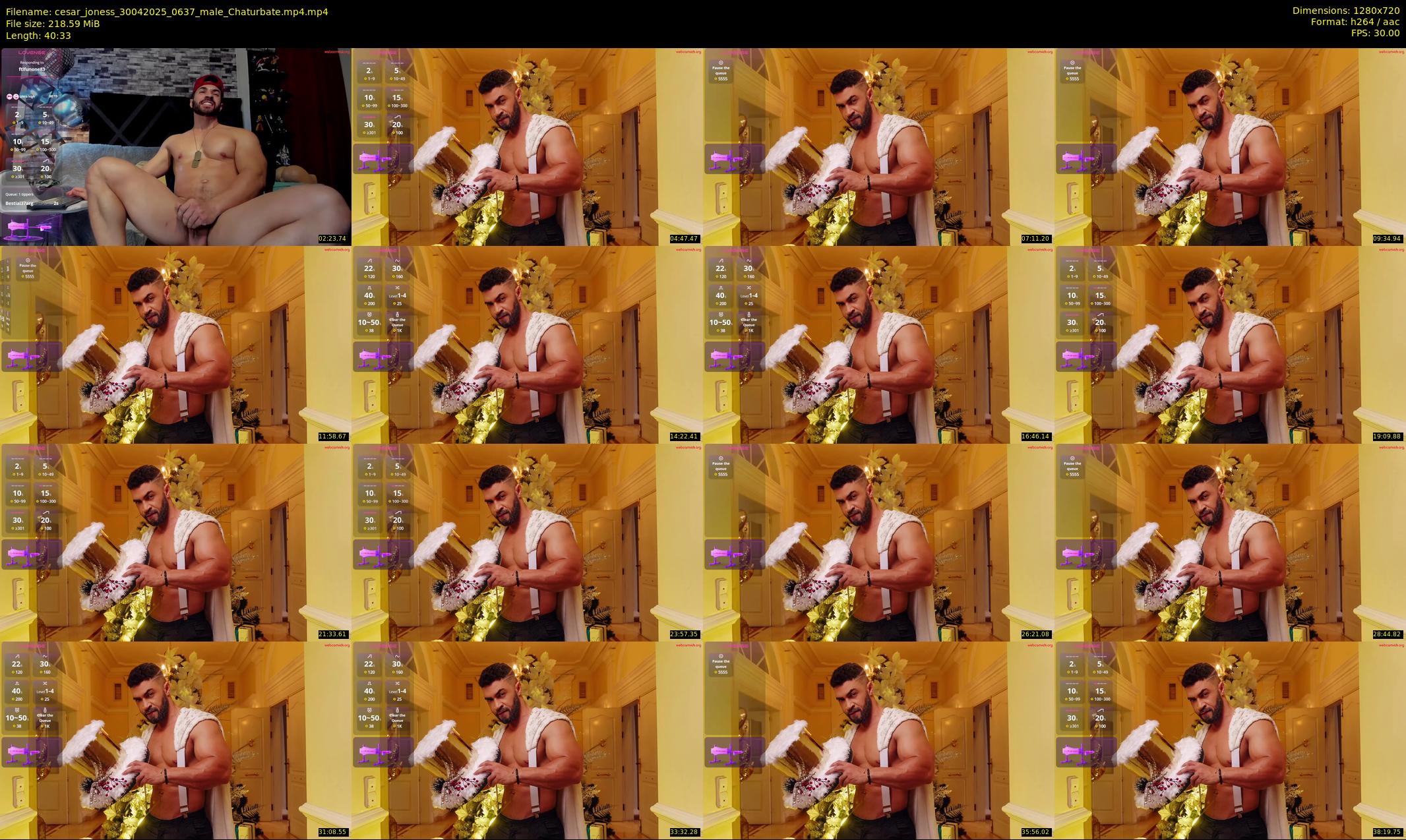 cesar_joness — 41 minute Chaturbate male cam show recording, 720p, Apr 30, 2025