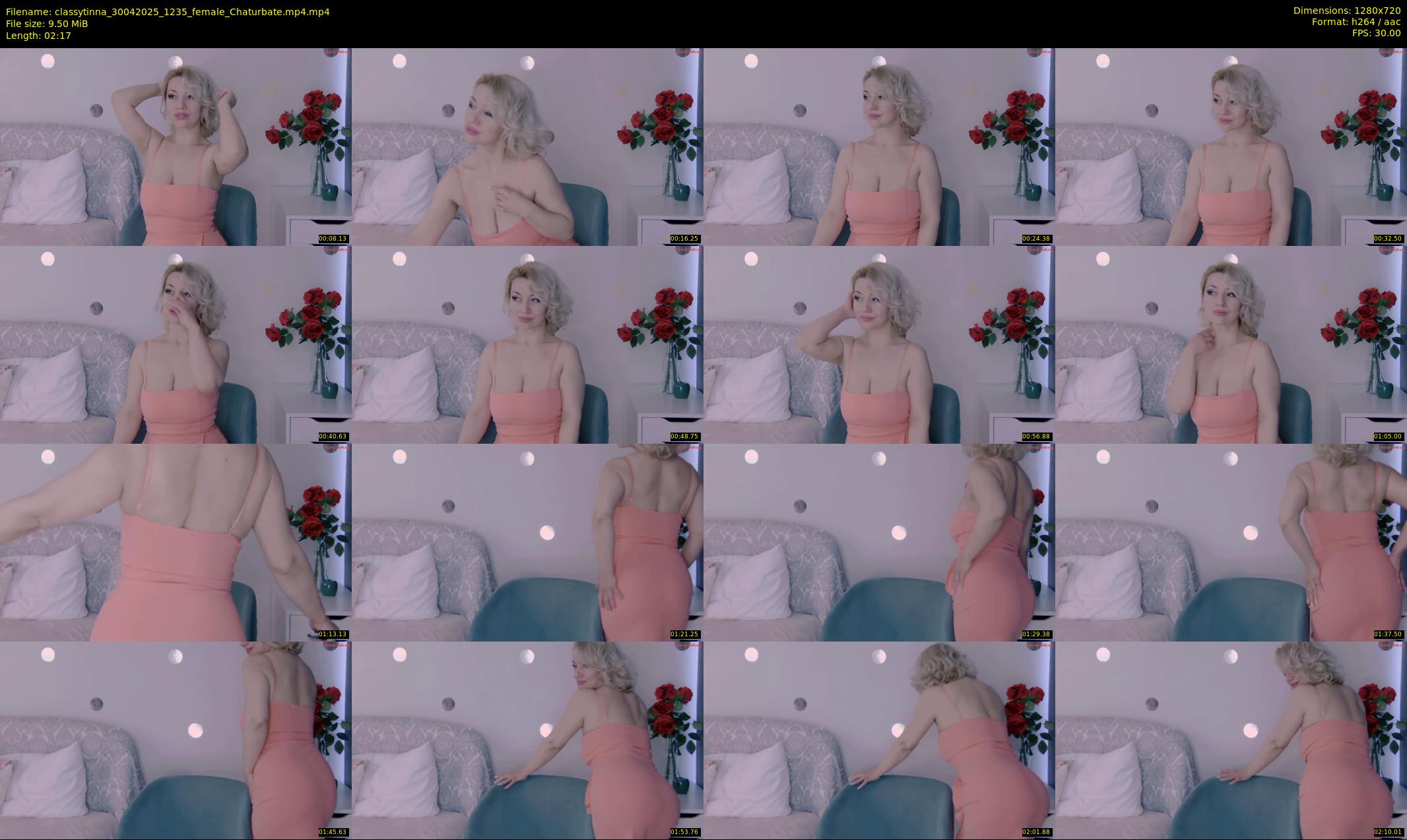 classytinna — 3 minute Chaturbate female cam show recording, 720p, Apr 30, 2025