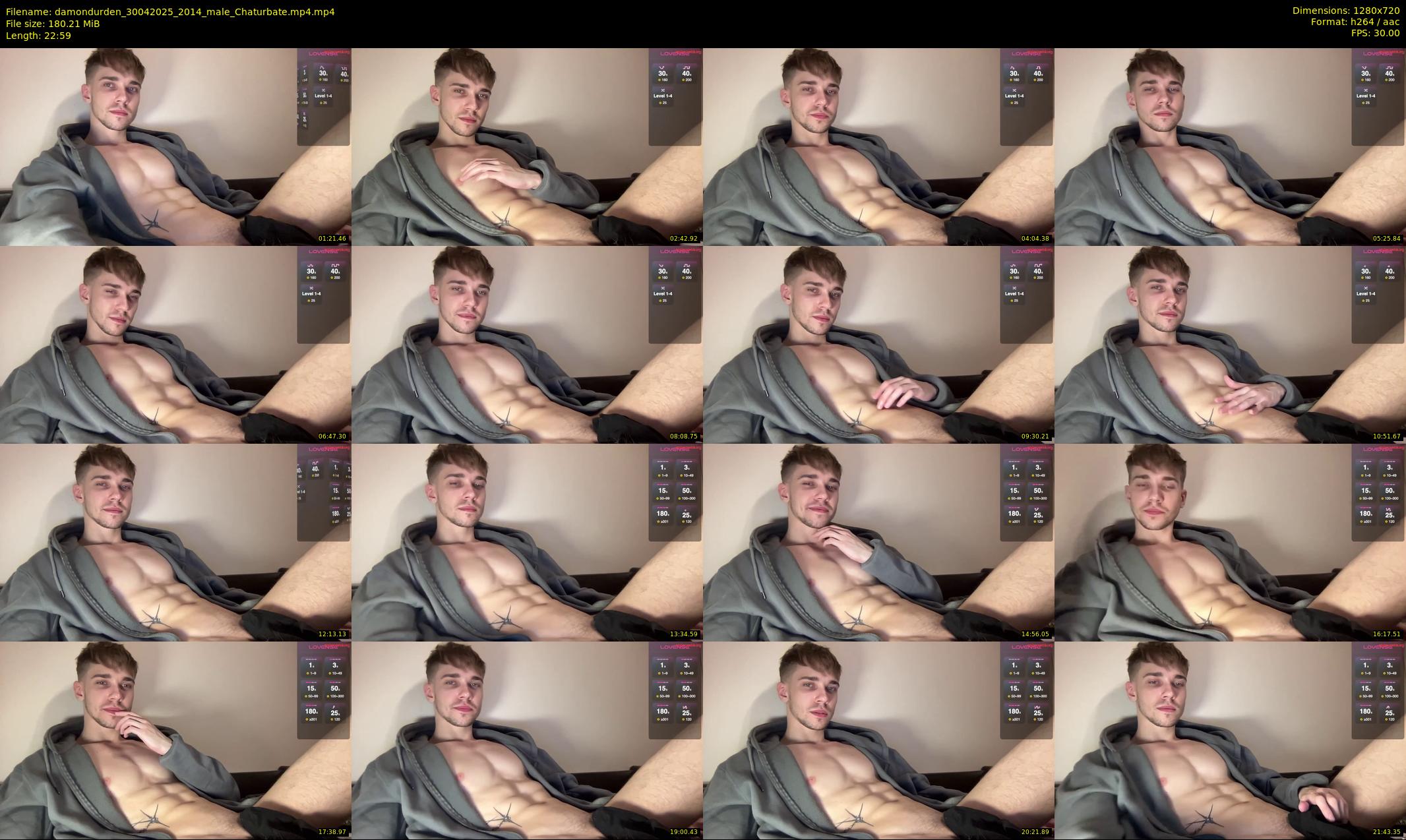 damondurden — 23 minute Chaturbate male cam show recording, 720p, Apr 30, 2025