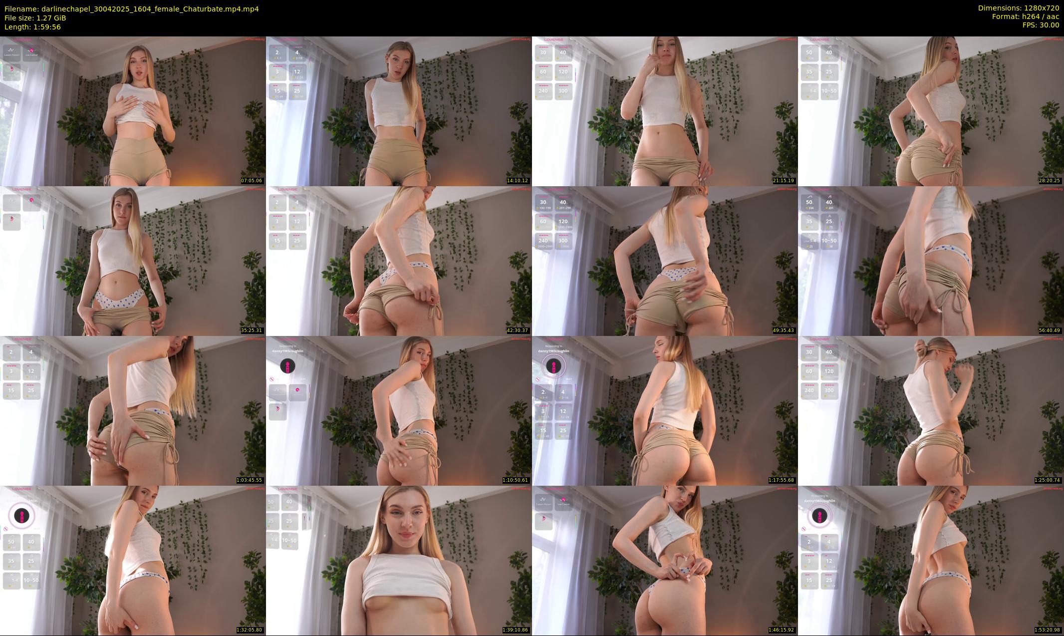darlinechapel — 120 minute Chaturbate female cam show recording, 720p, Apr 30, 2025