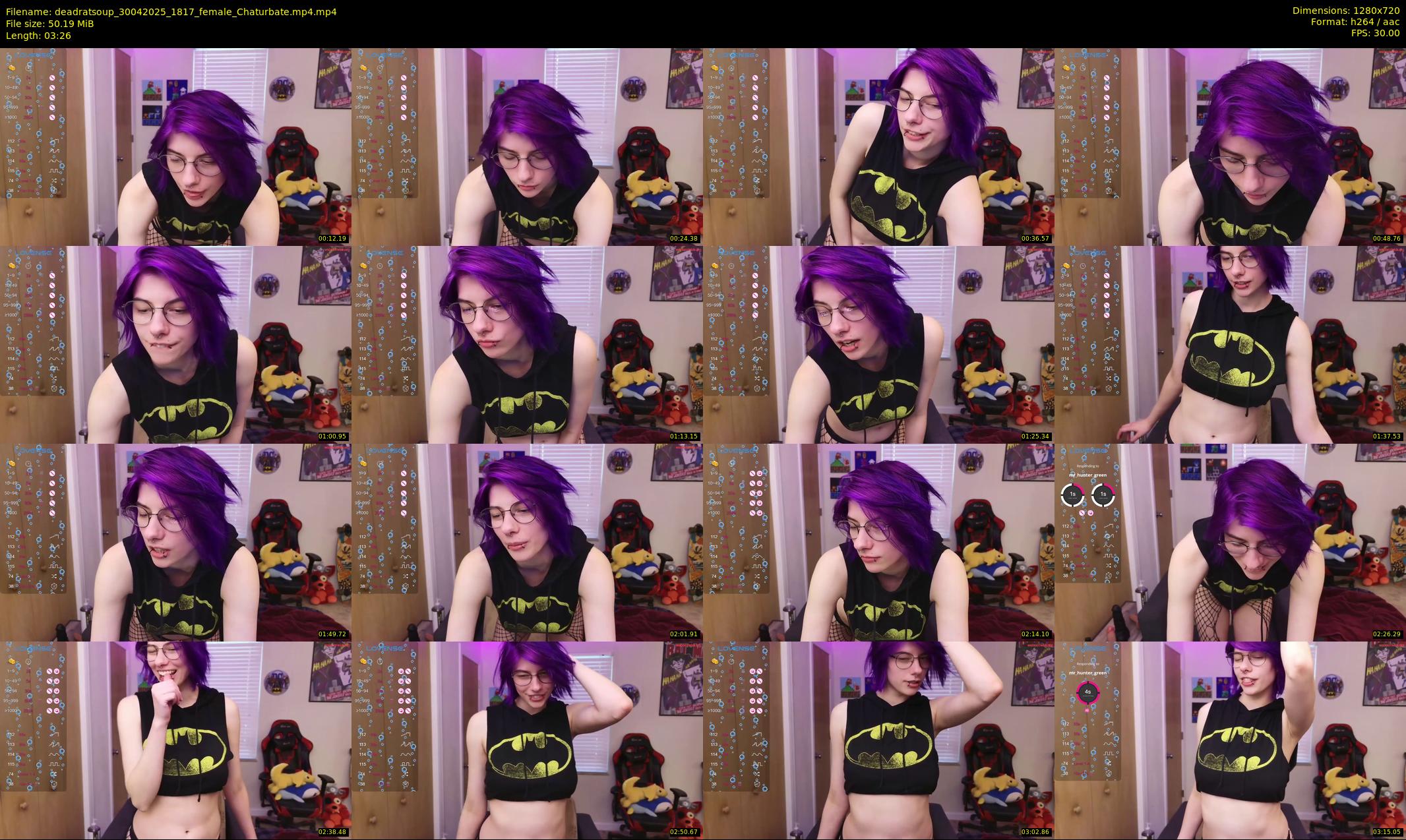 deadratsoup — 4 minute Chaturbate female cam show recording, 720p, Apr 30, 2025