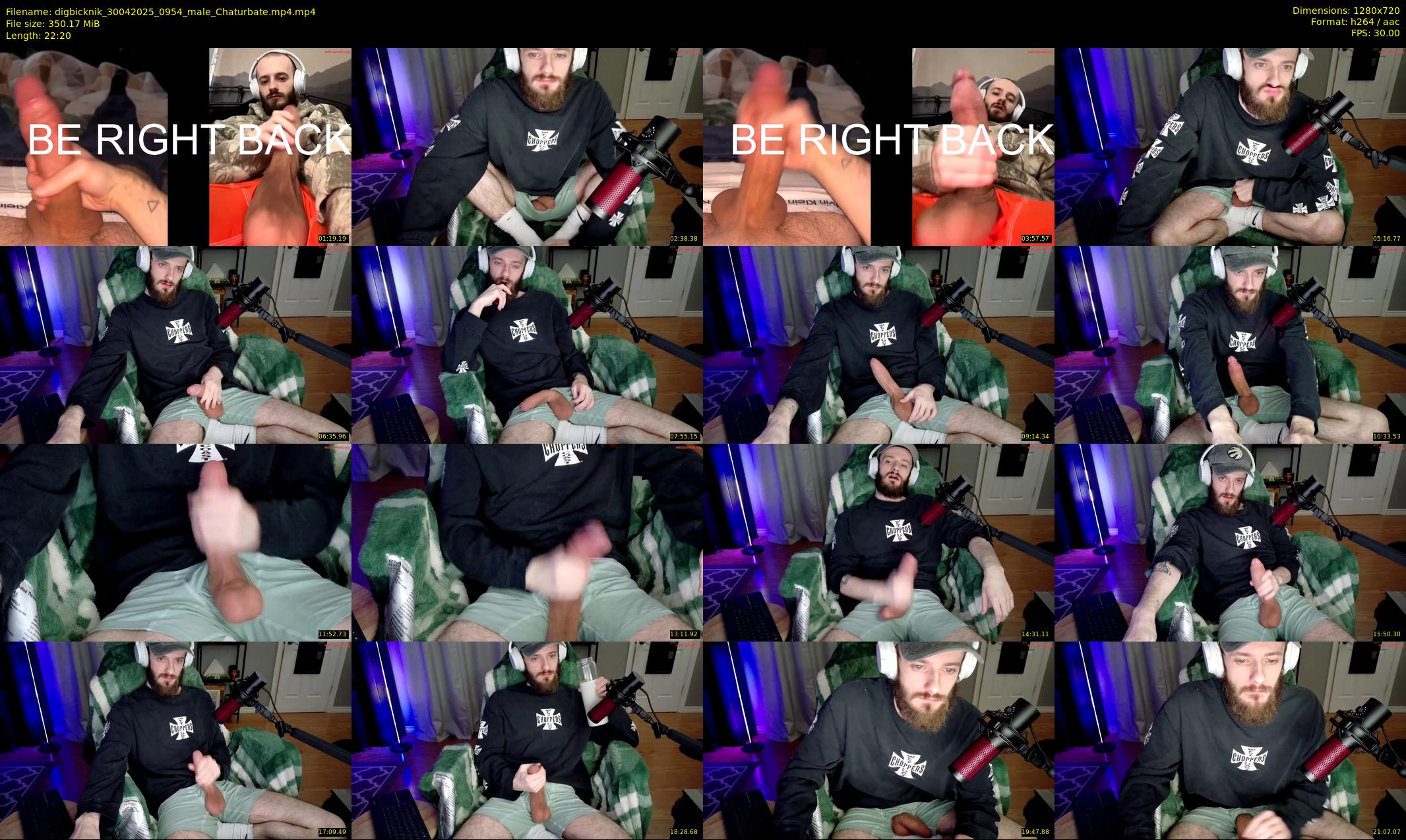 digbicknik — 23 minute Chaturbate male cam show recording, 720p, Apr 30, 2025