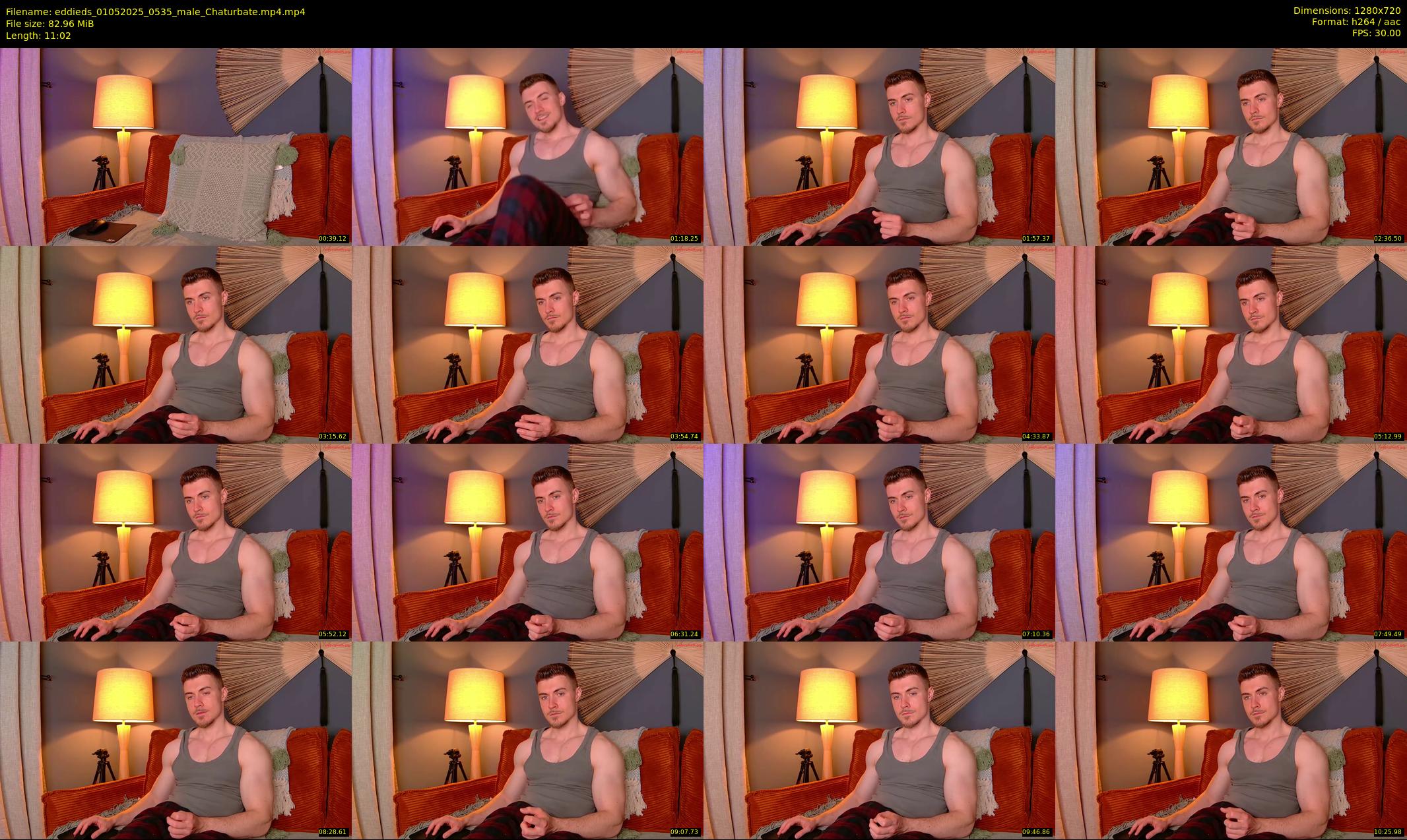 eddieds — 12 minute Chaturbate male cam show recording, 720p, May 1, 2025
