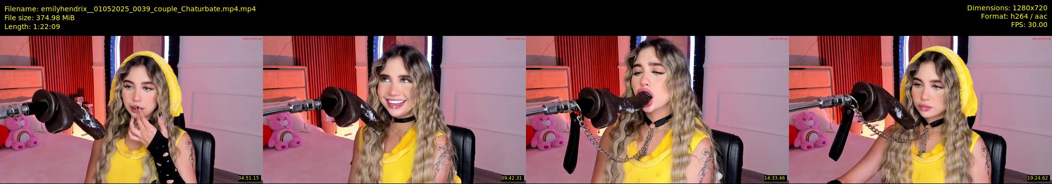 emilyhendrix_ — 83 minute Chaturbate couple cam show recording, 720p, May 1, 2025