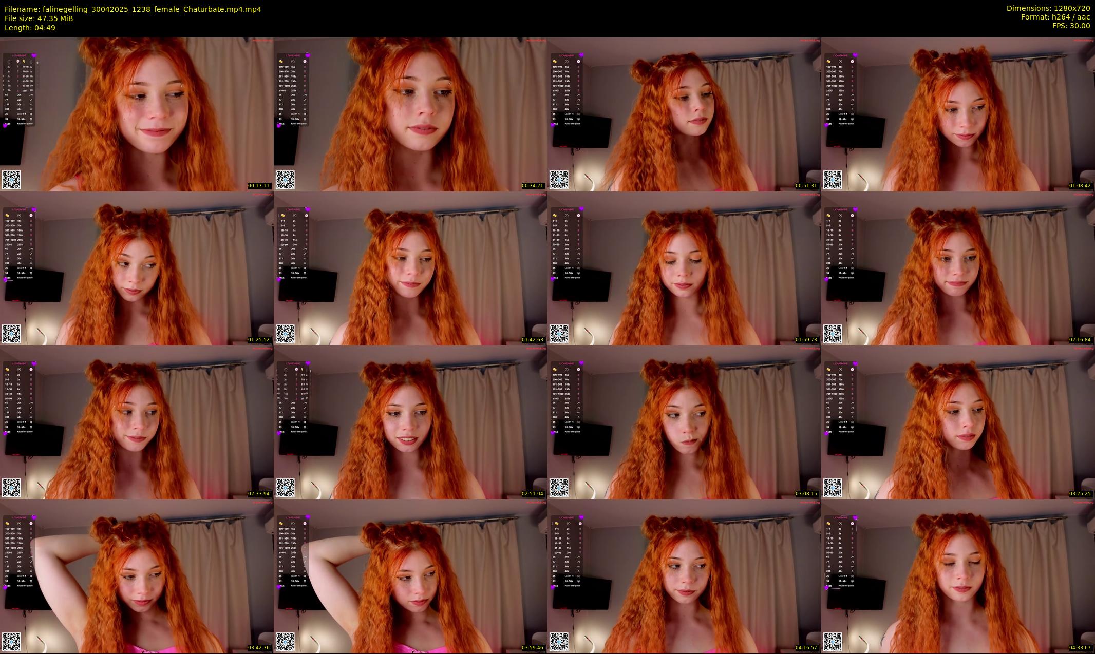falinegelling — 5 minute Chaturbate female cam show recording, 720p, Apr 30, 2025
