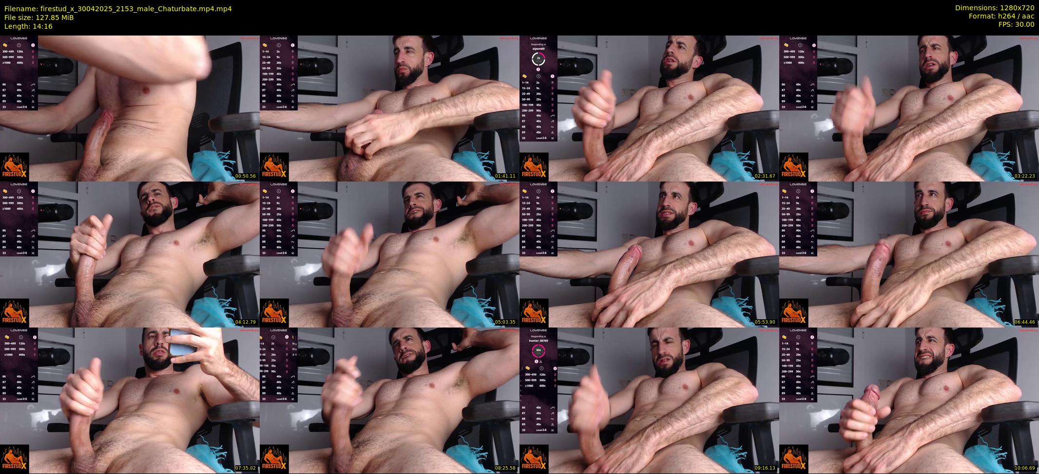 firestud_x — 15 minute Chaturbate male cam show recording, 720p, Apr 30, 2025