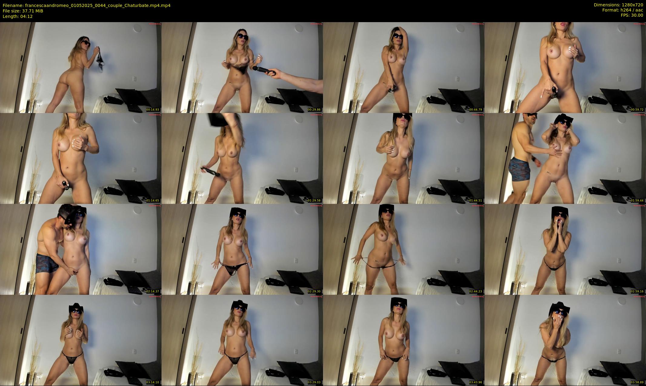 francescaandromeo — 5 minute Chaturbate couple cam show recording, 720p, May 1, 2025