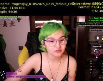 frogessjay — 45 minute Chaturbate female cam show recording, 720p, May 1, 2025