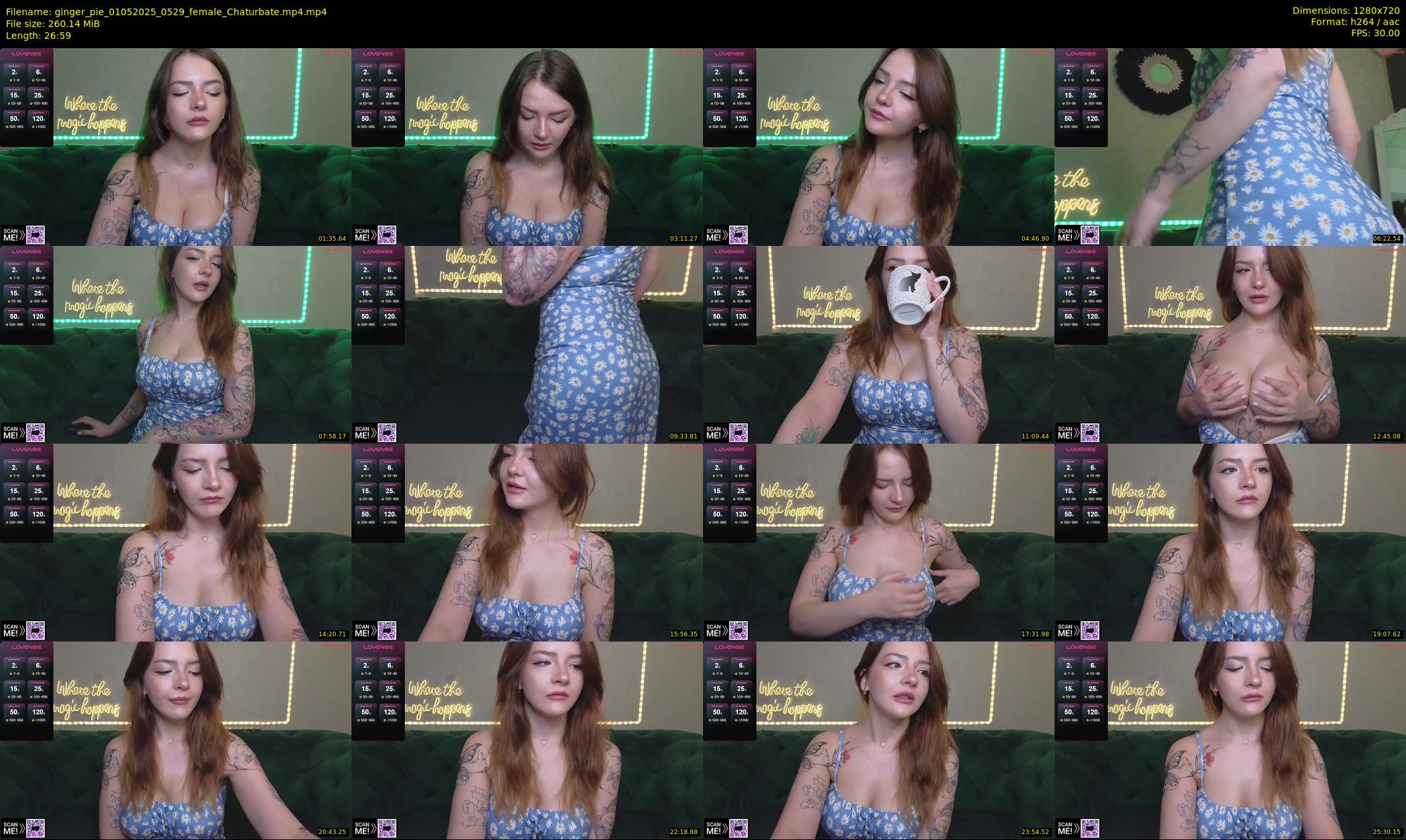 ginger_pie — 27 minute Chaturbate female cam show recording, 720p, May 1, 2025