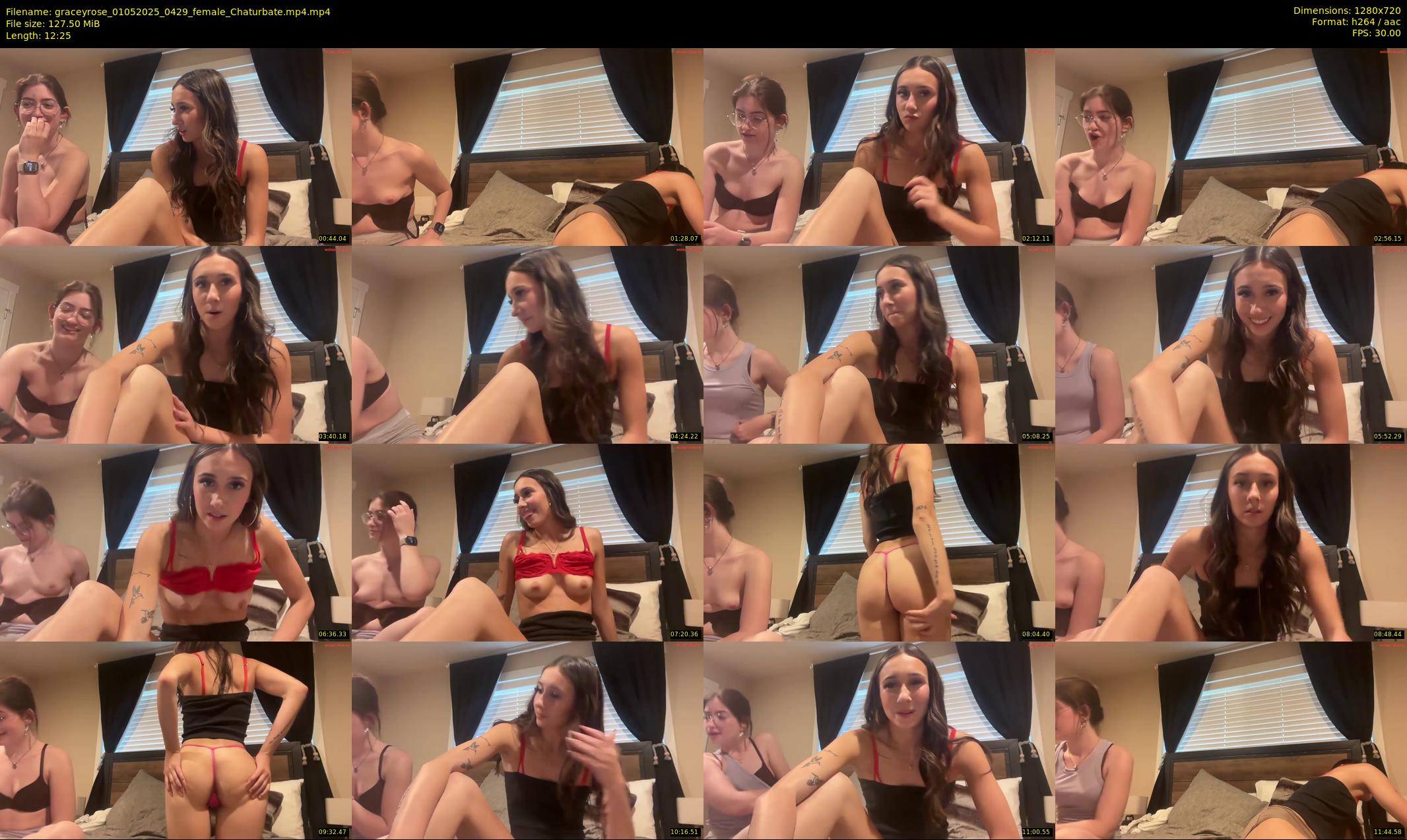 graceyrose — 13 minute Chaturbate female cam show recording, 720p, May 1, 2025