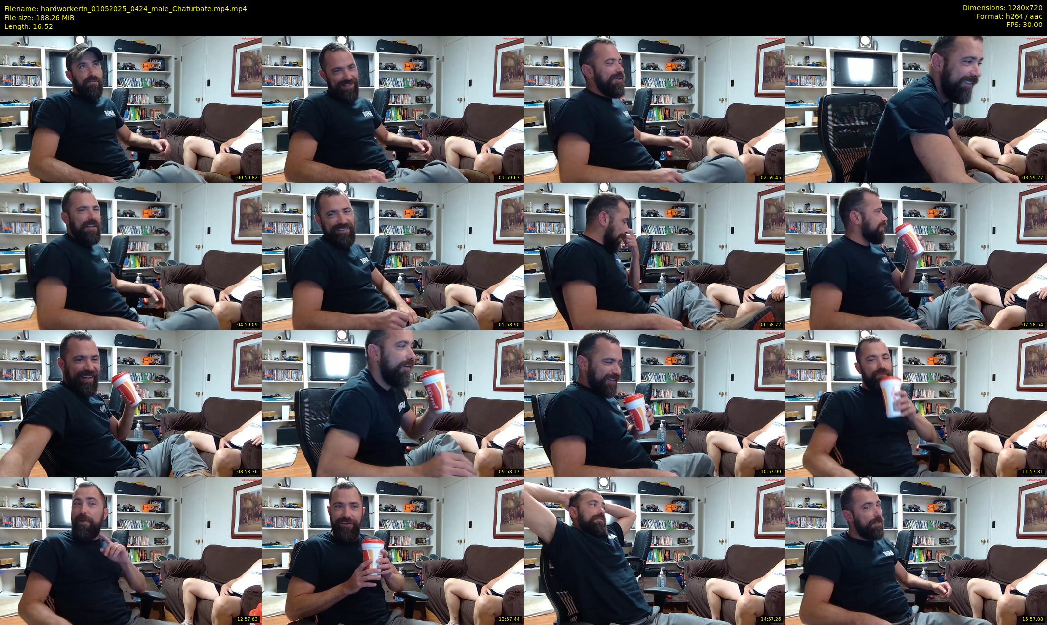 hardworkertn — 17 minute Chaturbate male cam show recording, 720p, May 1, 2025