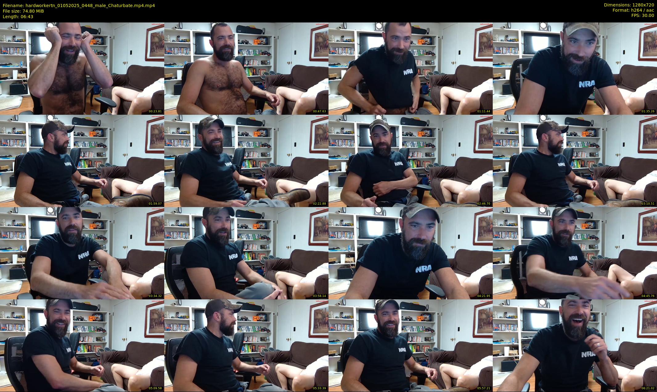 hardworkertn — 7 minute Chaturbate male cam show recording, 720p, May 1, 2025