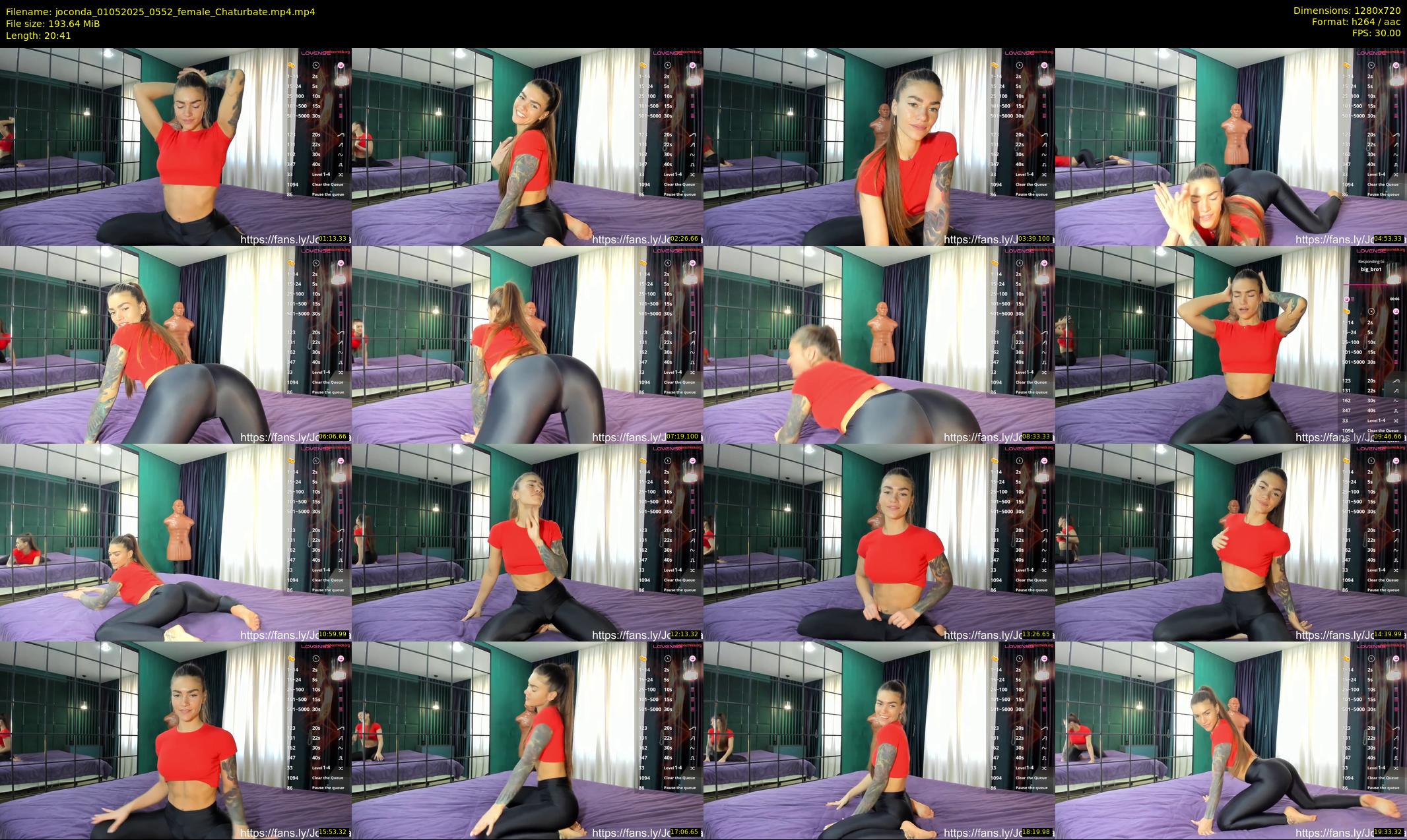 joconda — 21 minute Chaturbate female cam show recording, 720p, May 1, 2025
