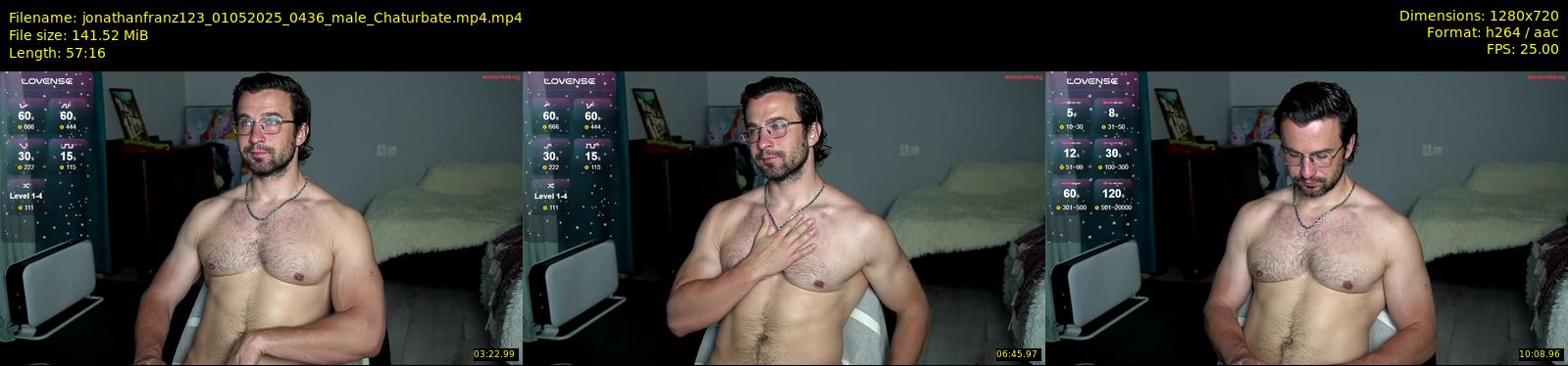 jonathanfranz123 — 58 minute Chaturbate male cam show recording, 720p, May 1, 2025