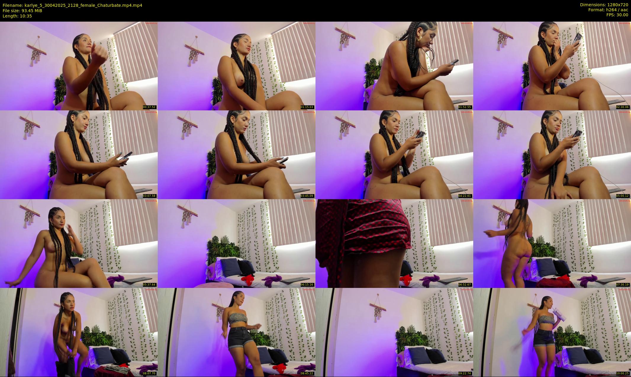 karlye_5 — 11 minute Chaturbate female cam show recording, 720p, Apr 30, 2025