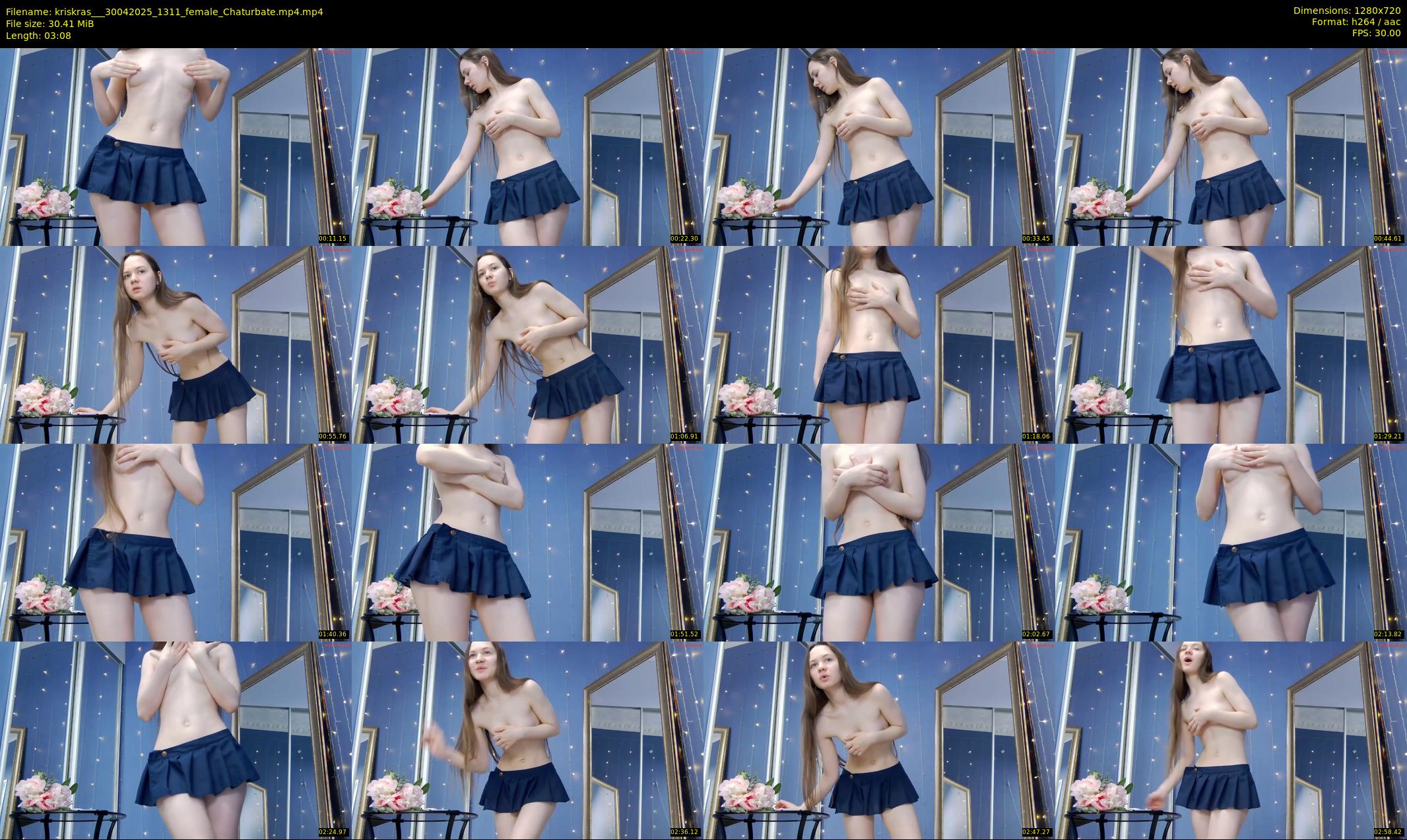 kriskras__ — 4 minute Chaturbate female cam show recording, 720p, Apr 30, 2025