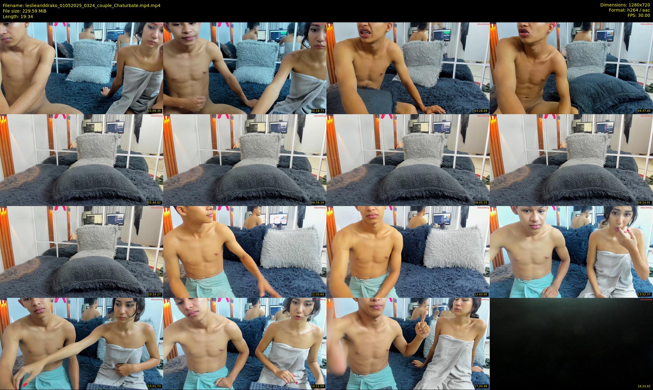 leslieanddrako — 20 minute Chaturbate couple cam show recording, 720p, May 1, 2025