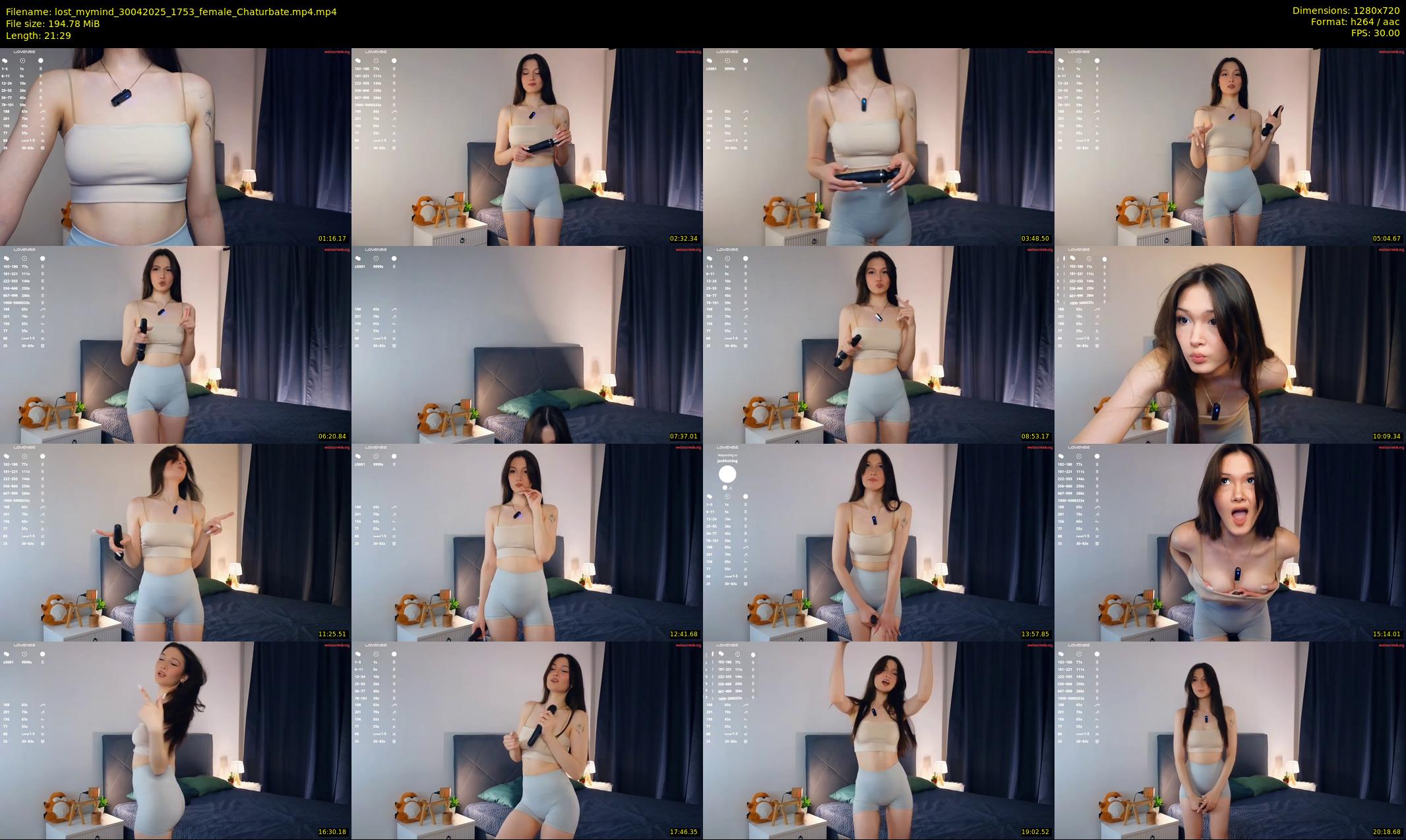lost_mymind — 22 minute Chaturbate female cam show recording, 720p, Apr 30, 2025