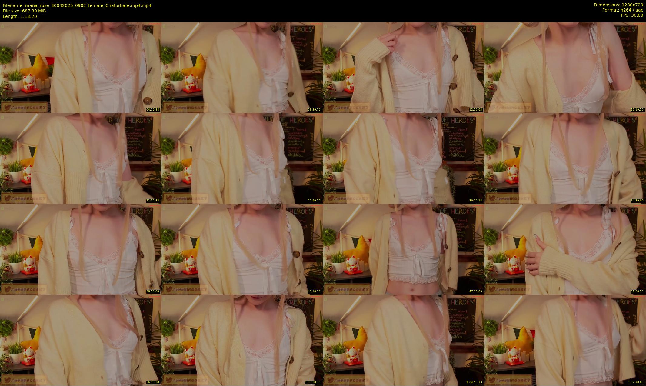 mana_rose — 74 minute Chaturbate female cam show recording, 720p, Apr 30, 2025