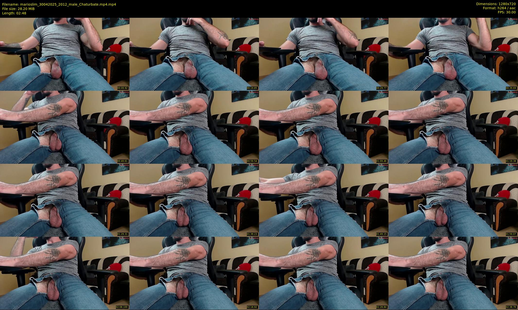 marioslim — 3 minute Chaturbate male cam show recording, 720p, Apr 30, 2025