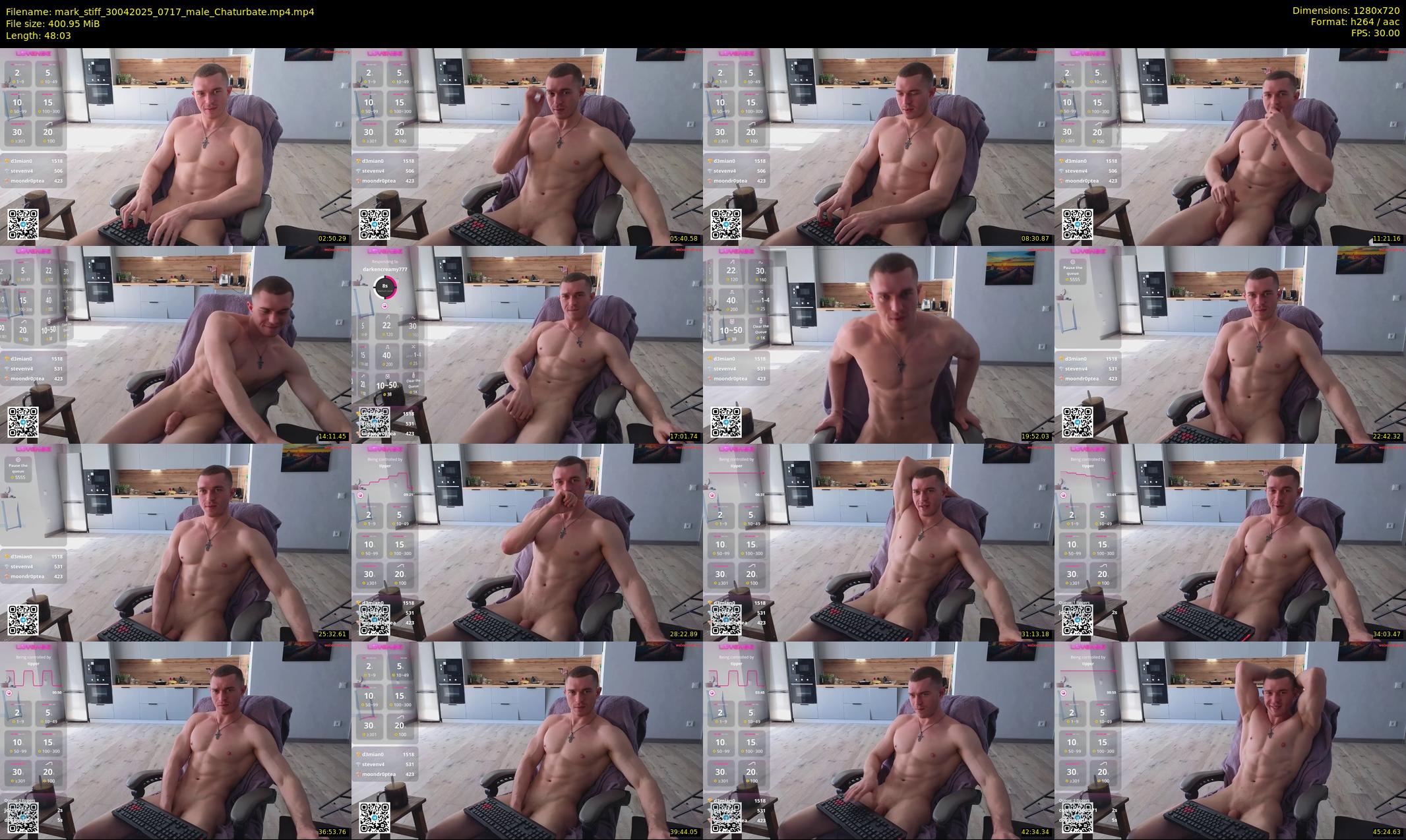 mark_stiff — 49 minute Chaturbate male cam show recording, 720p, Apr 30, 2025