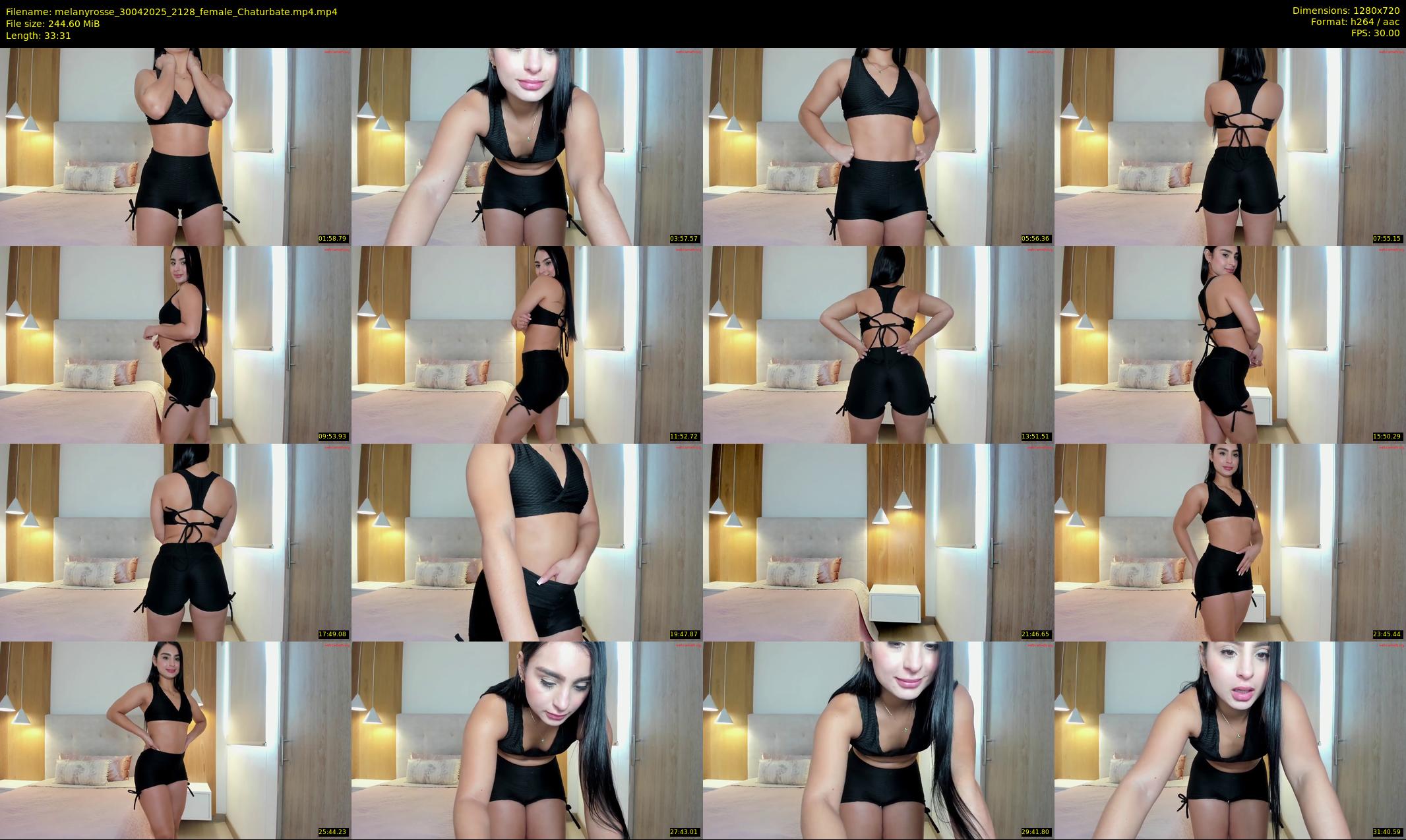 melanyrosse — 34 minute Chaturbate female cam show recording, 720p, Apr 30, 2025