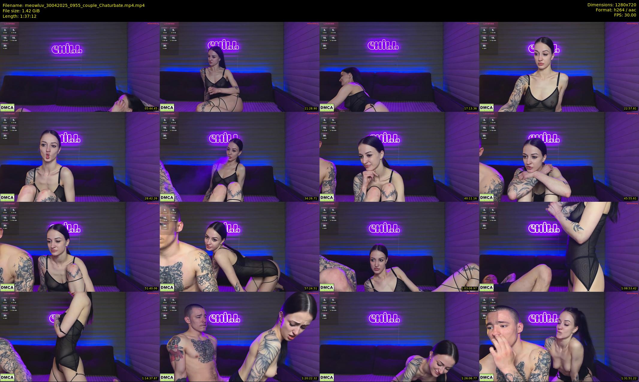 meowluv — 98 minute Chaturbate couple cam show recording, 720p, Apr 30, 2025