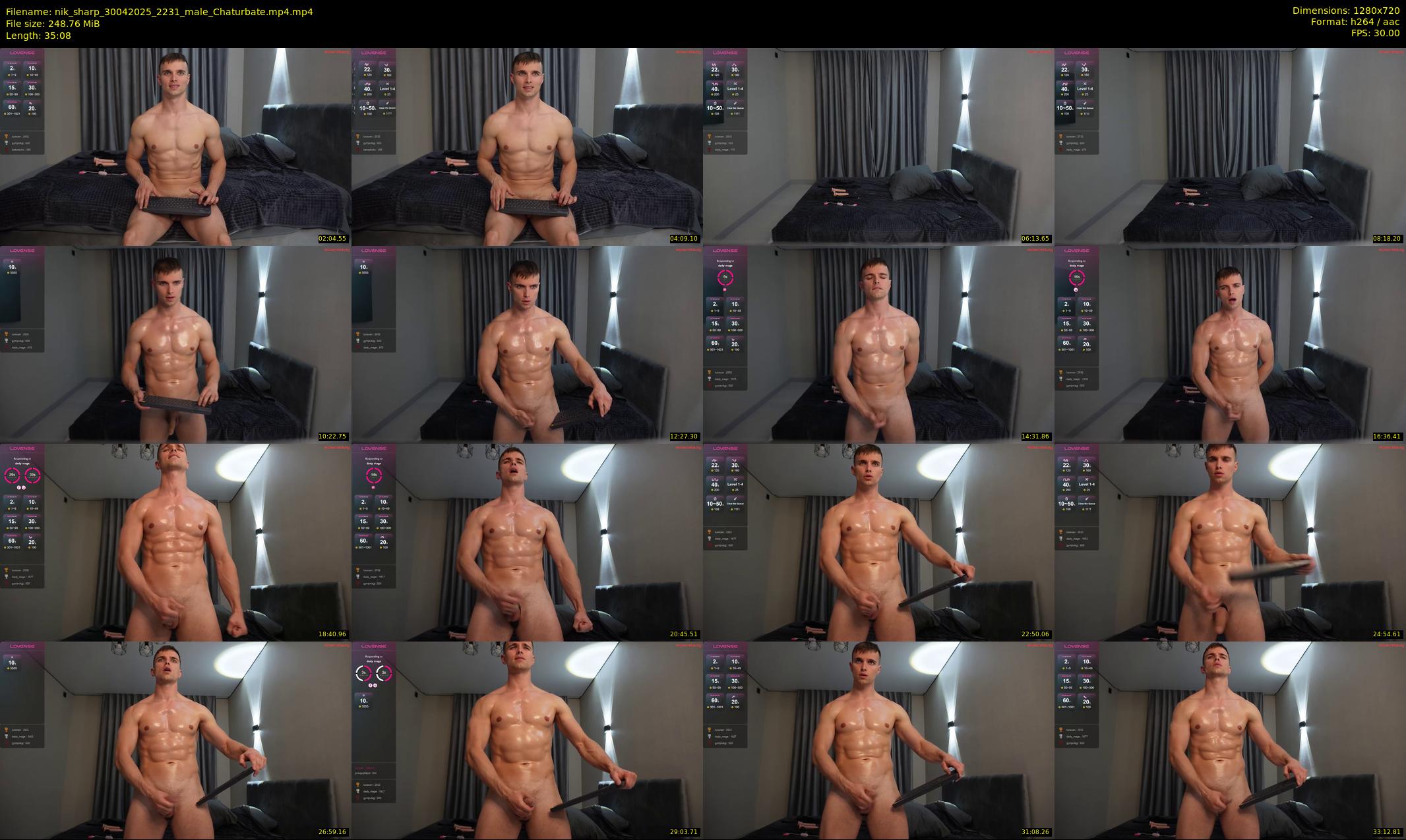nik_sharp — 36 minute Chaturbate male cam show recording, 720p, Apr 30, 2025