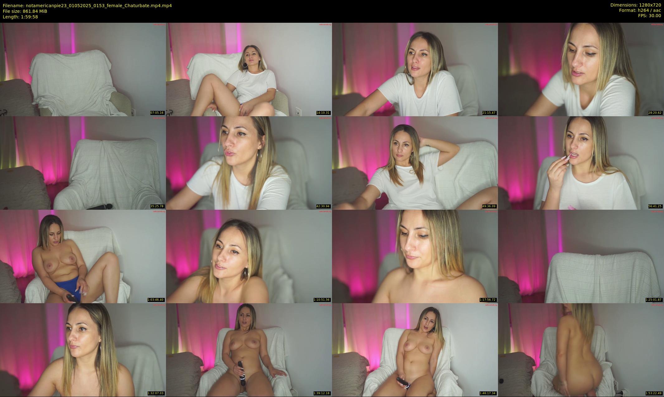notamericanpie23 — 120 minute Chaturbate female cam show recording, 720p, May 1, 2025