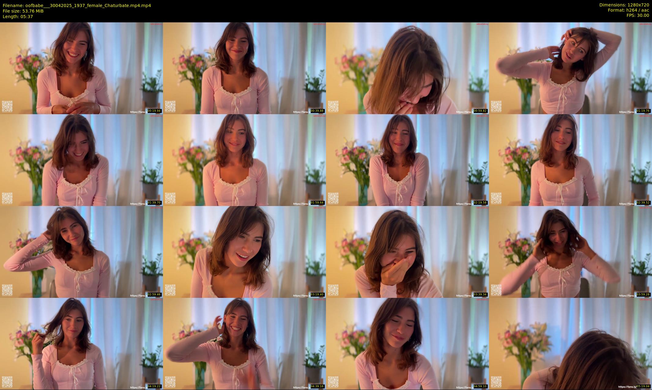 oofbabe__ — 6 minute Chaturbate female cam show recording, 720p, Apr 30, 2025